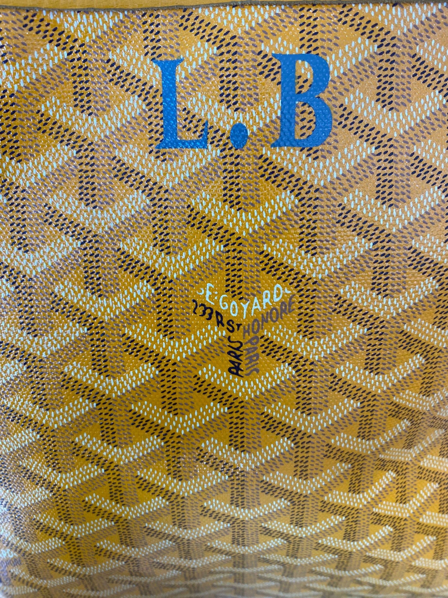 GOYARD GOYARDINE SAINT LOUIS GM JAUNE  TOTE BAG