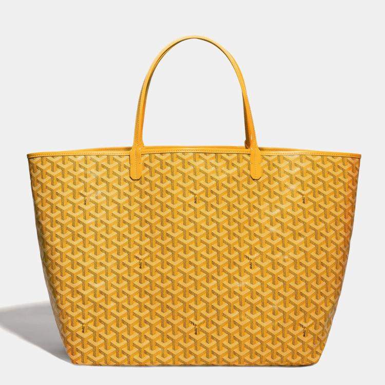 GOYARD GOYARDINE SAINT LOUIS GM JAUNE  TOTE BAG
