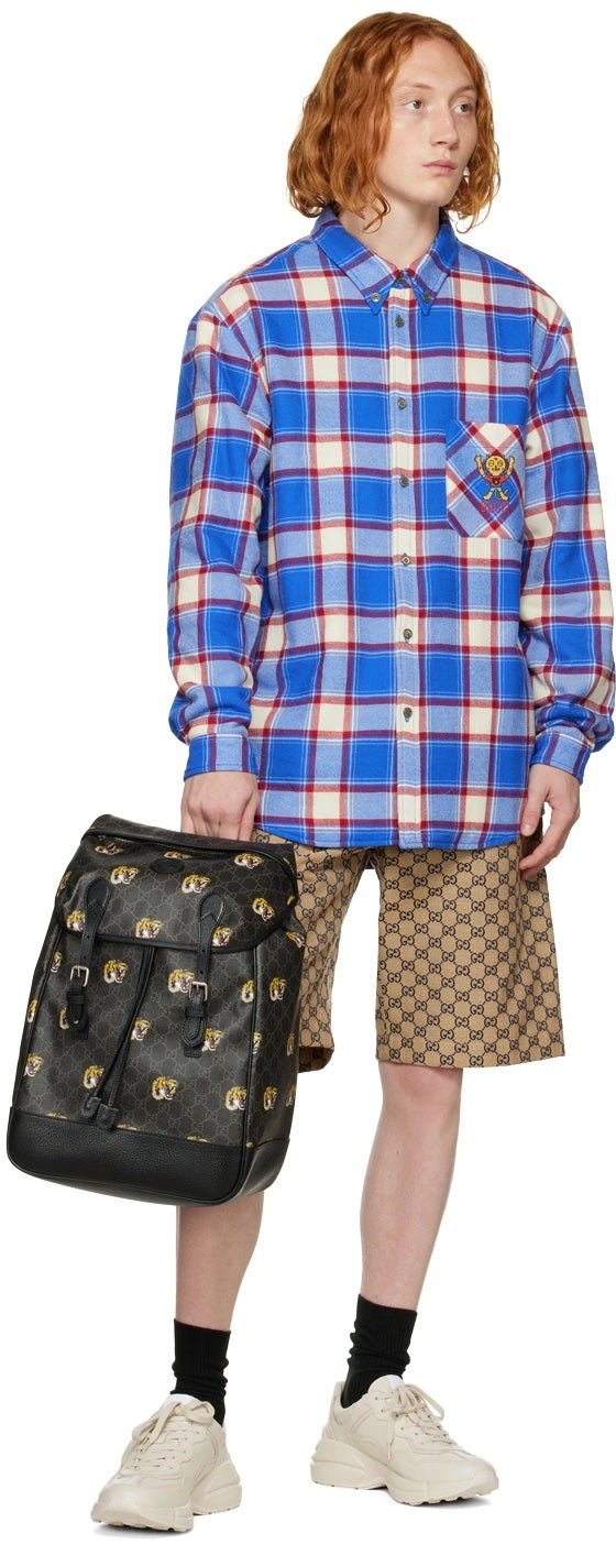 GUCCI GG TIGER PRINT MEDIUM BACKPACK
