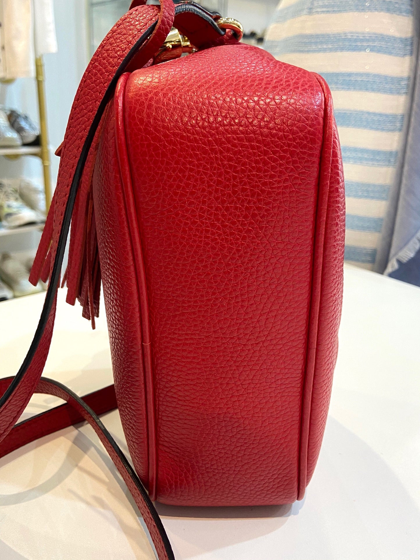 GUCCI PEBBLED CALFSKIN SMALL SOHO DISCO BAG
