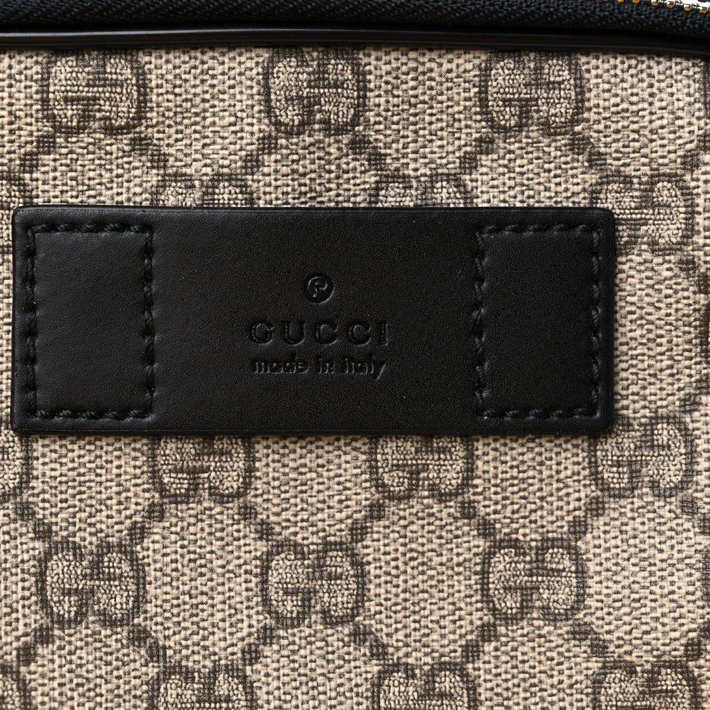 GUCCI GG SUPREME DOUBLE WEB BELT BAG