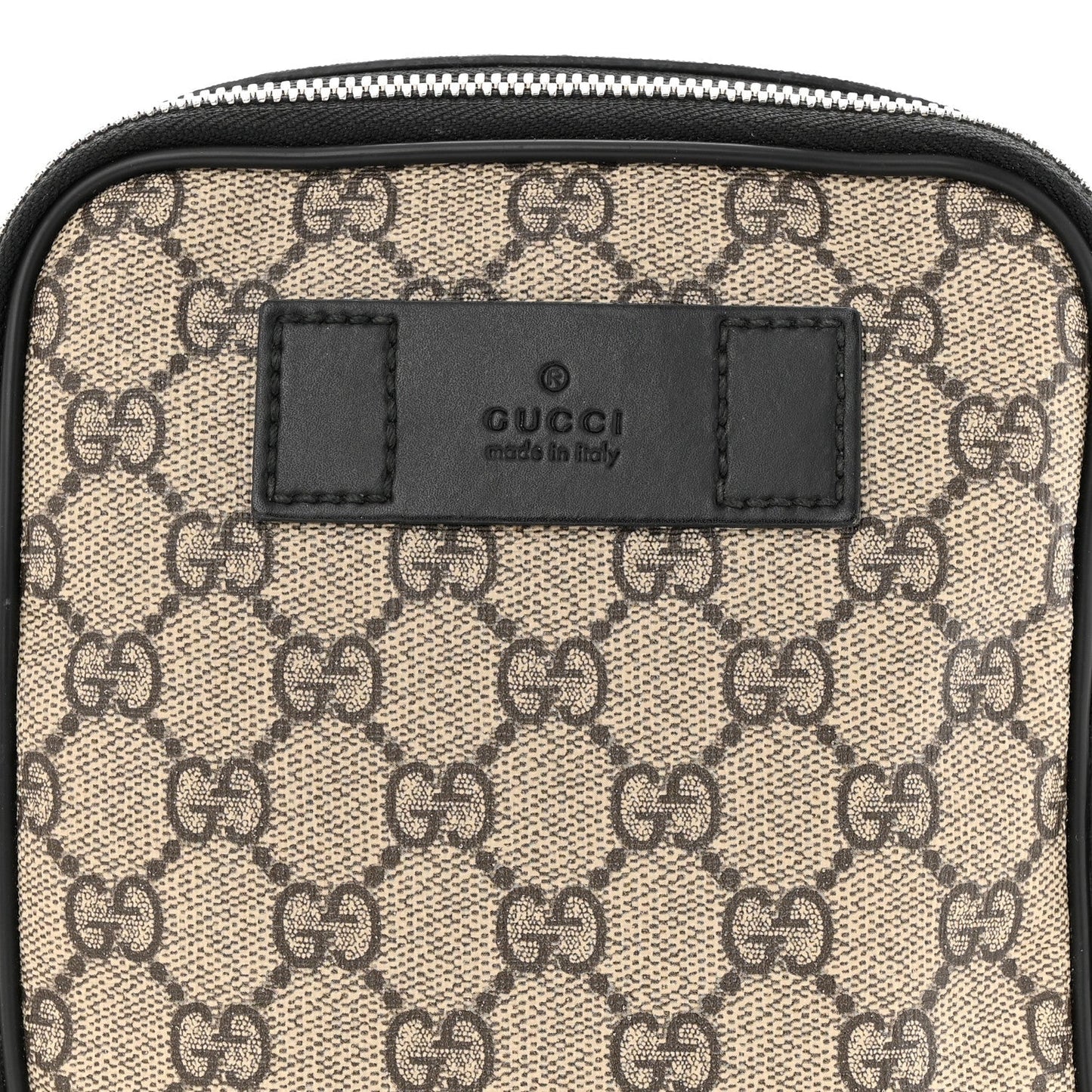 GUCCI GG SUPREME DOUBLE WEB BELT BAG
