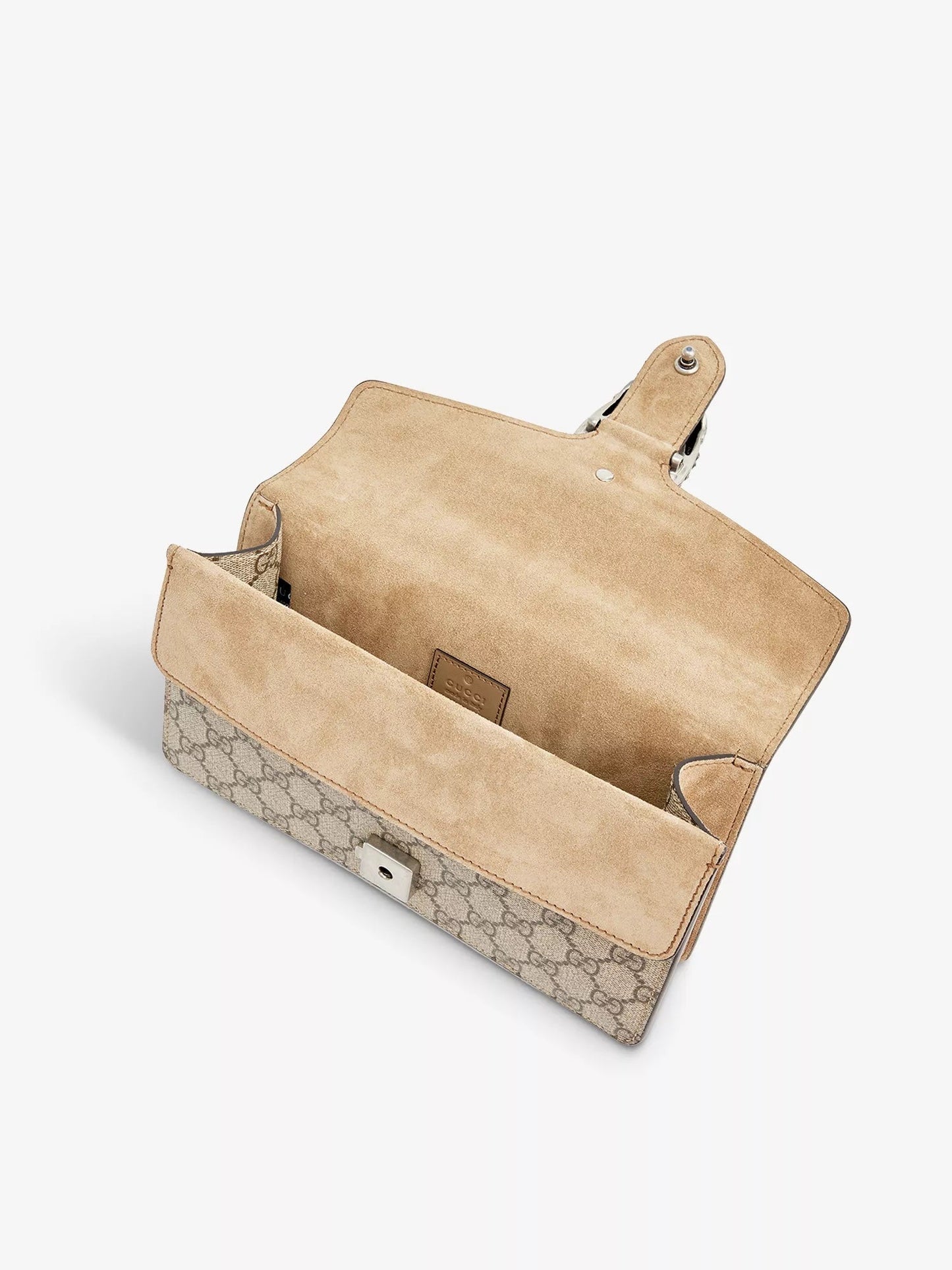 GUCCI GG SUPREME DIONYSUS SUEDE TRIM SMALL SHOULDER BAG