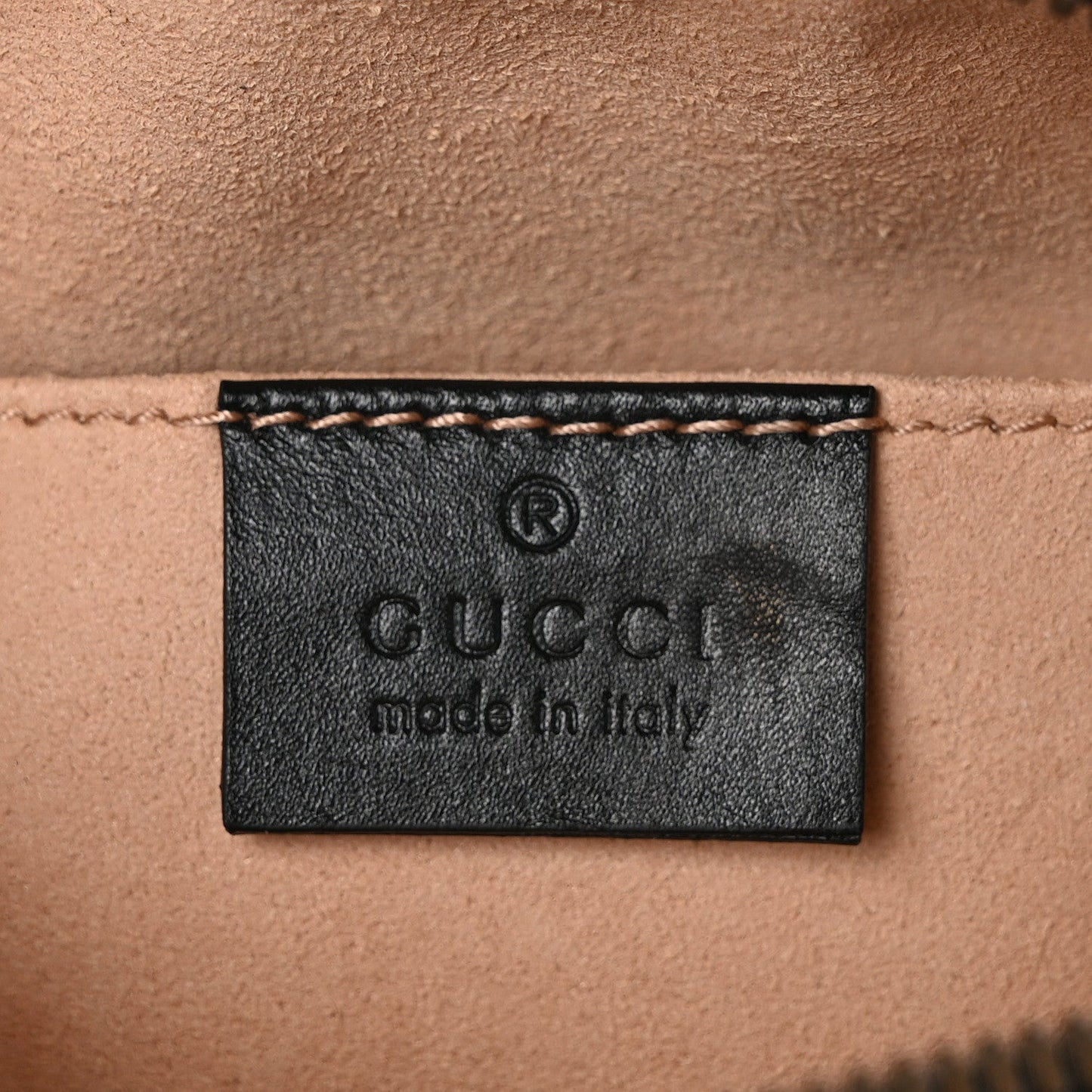 GUCCI GG MARMONT CALFSKIN LEATHER MATELASSE BELT BAG