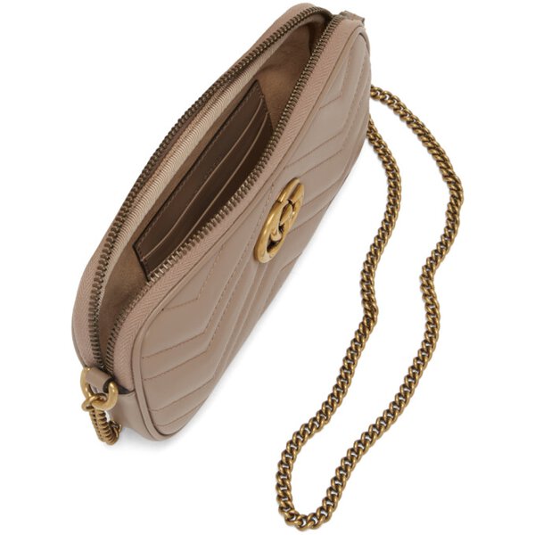 Gucci GG Marmont Matelassé Wallet on a Chain
