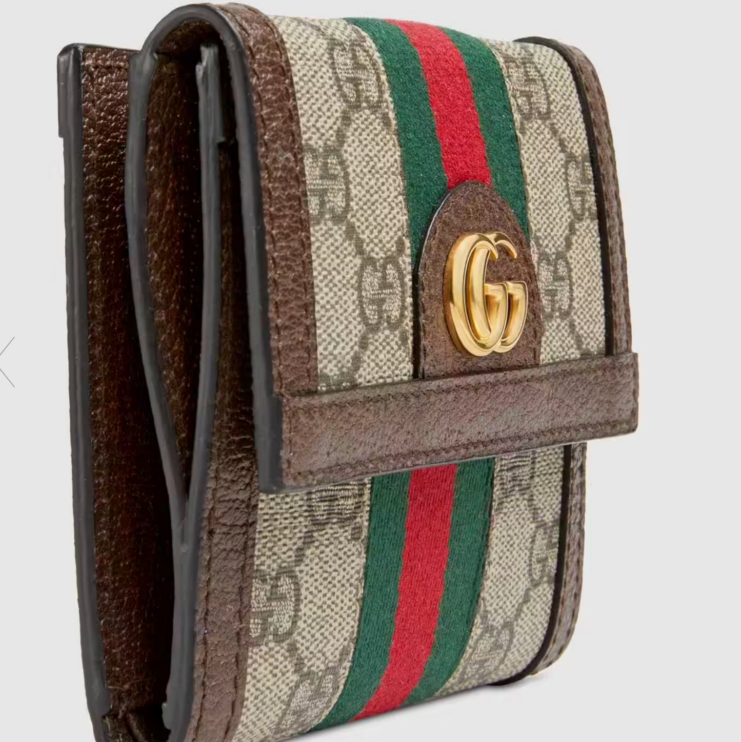 GUCCI OPHIDIA GG FRENCH FLAP WALLET