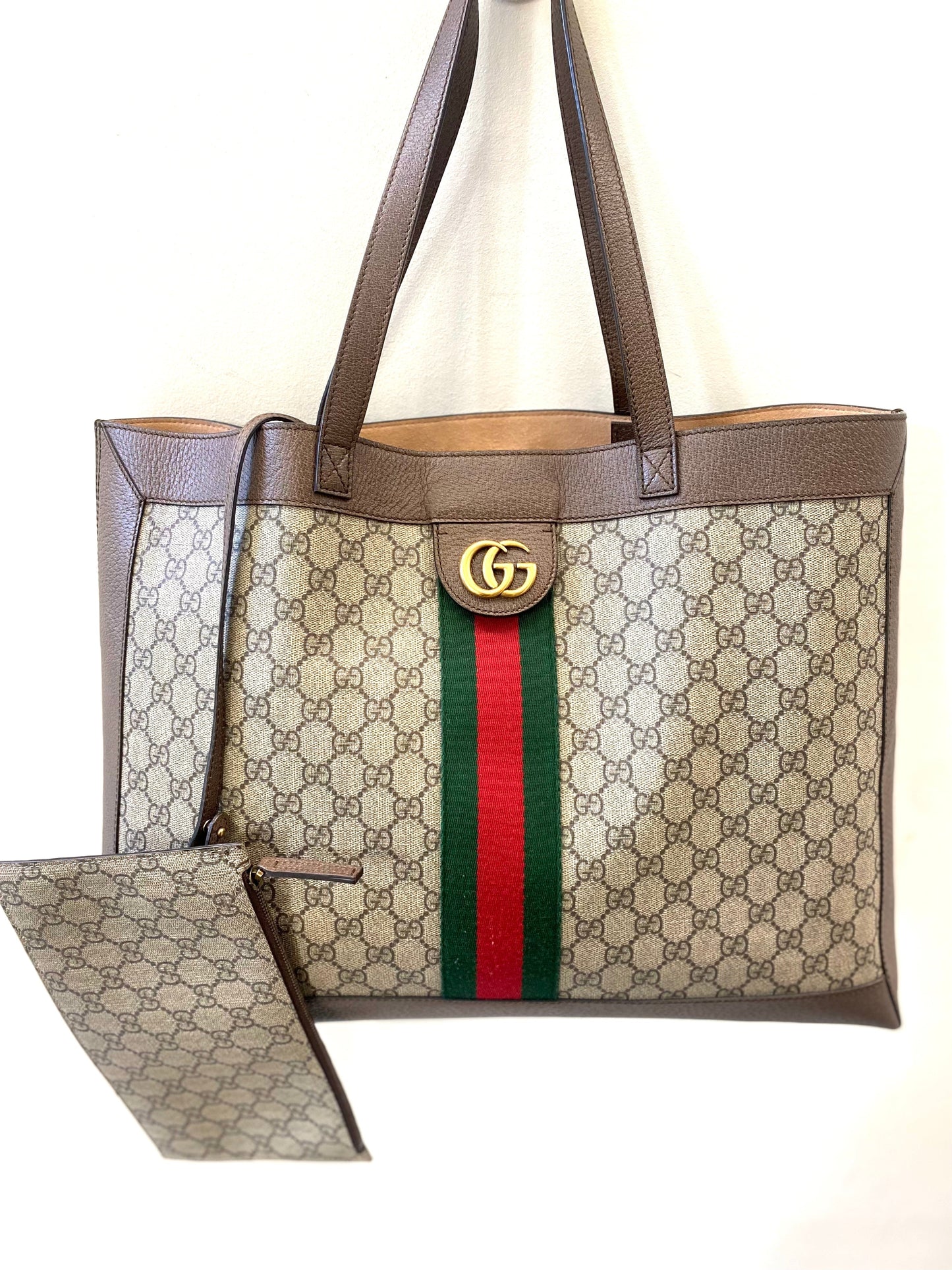 GUCCI GG SUPREME MEDIUM SOFT OPHIDIA TOTE BAG