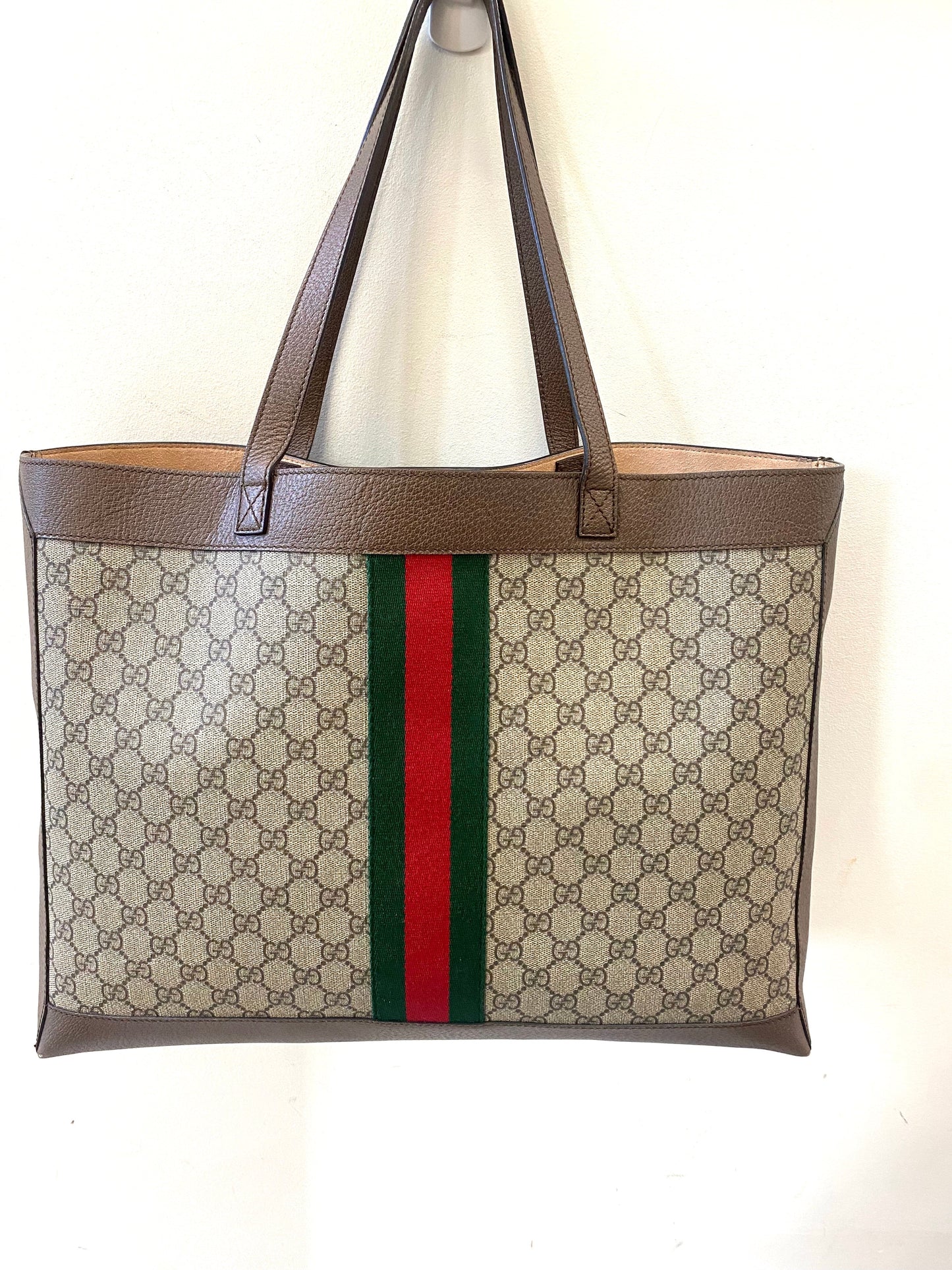 GUCCI GG SUPREME MEDIUM SOFT OPHIDIA TOTE BAG