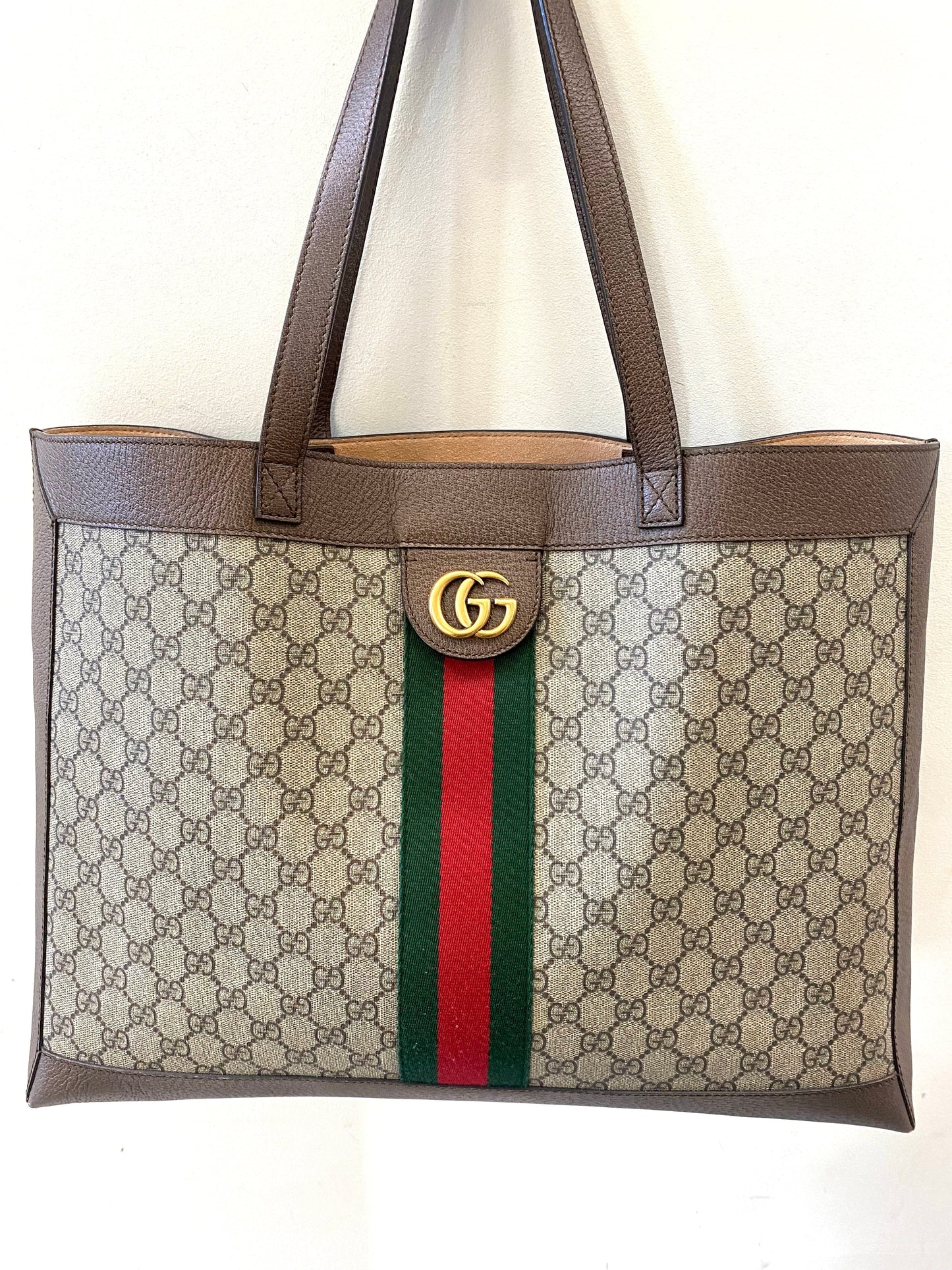 GUCCI GG SUPREME MEDIUM SOFT OPHIDIA TOTE BAG