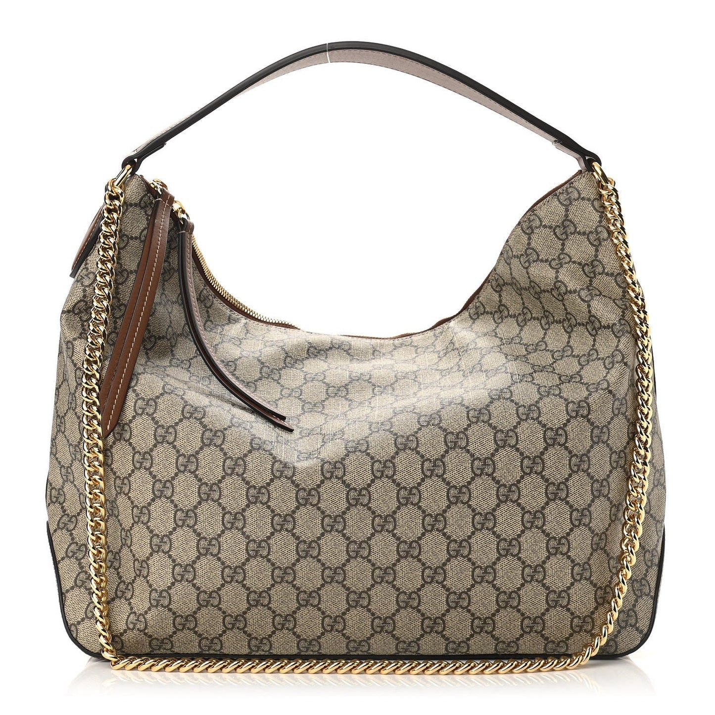 GUCCI GG SUPREME MONOGRAM LINEA HOBO BAG