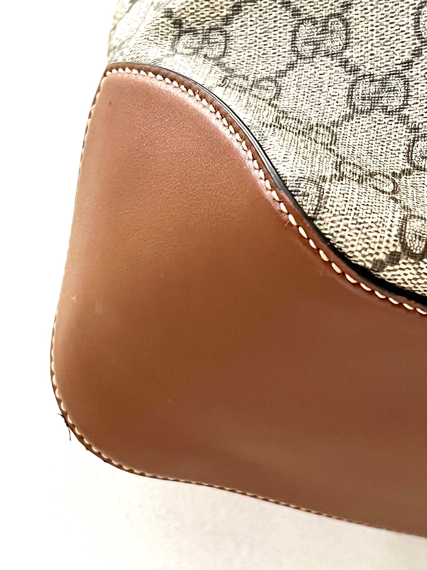 GUCCI GG SUPREME MONOGRAM LINEA HOBO BAG