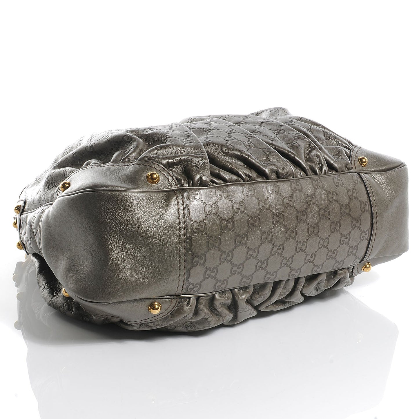 GUCCI GUCCISSIMA JOCKEY LEATHER HOBO BAG