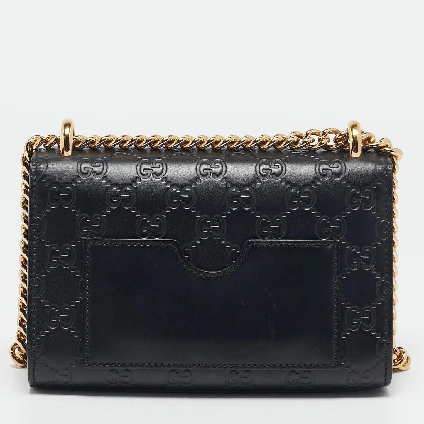 GUCCI GUCCISSIMA LEATHER SMALL PADLOCK SHOULDER BAG