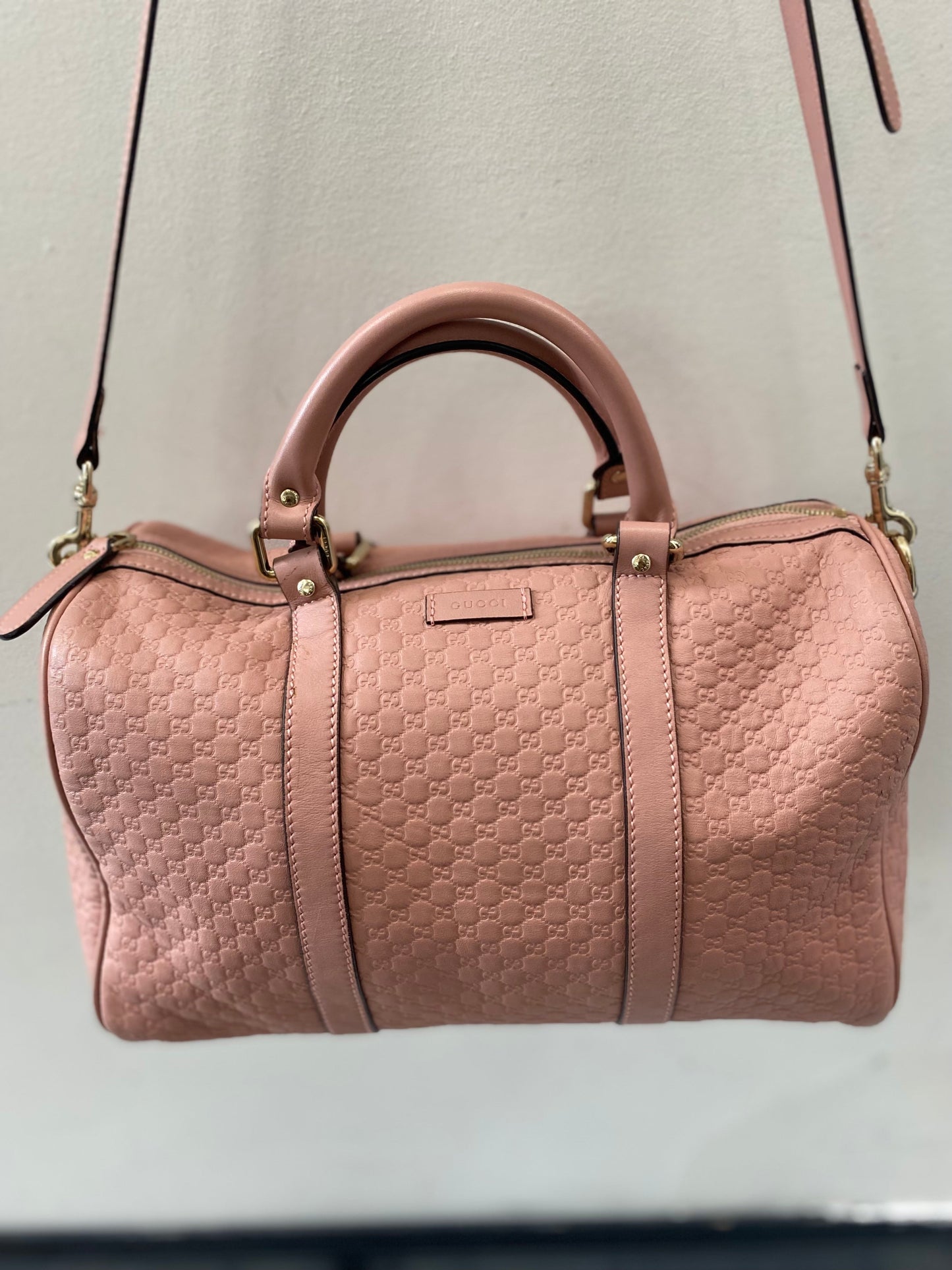 GUCCI MICRO GUCCISSIMA LEATHER BOSTON BAG