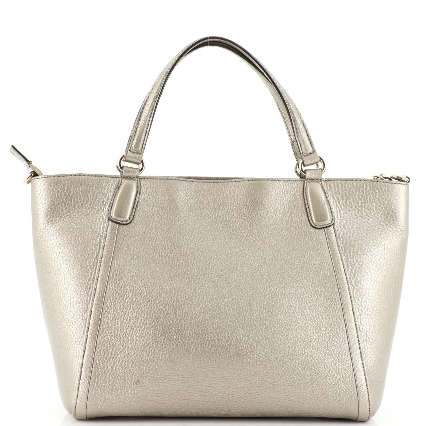 GUCCI SOHO CONVERTIBLE CALFSKIN LEATHER SMALL TOP HANDLE BAG