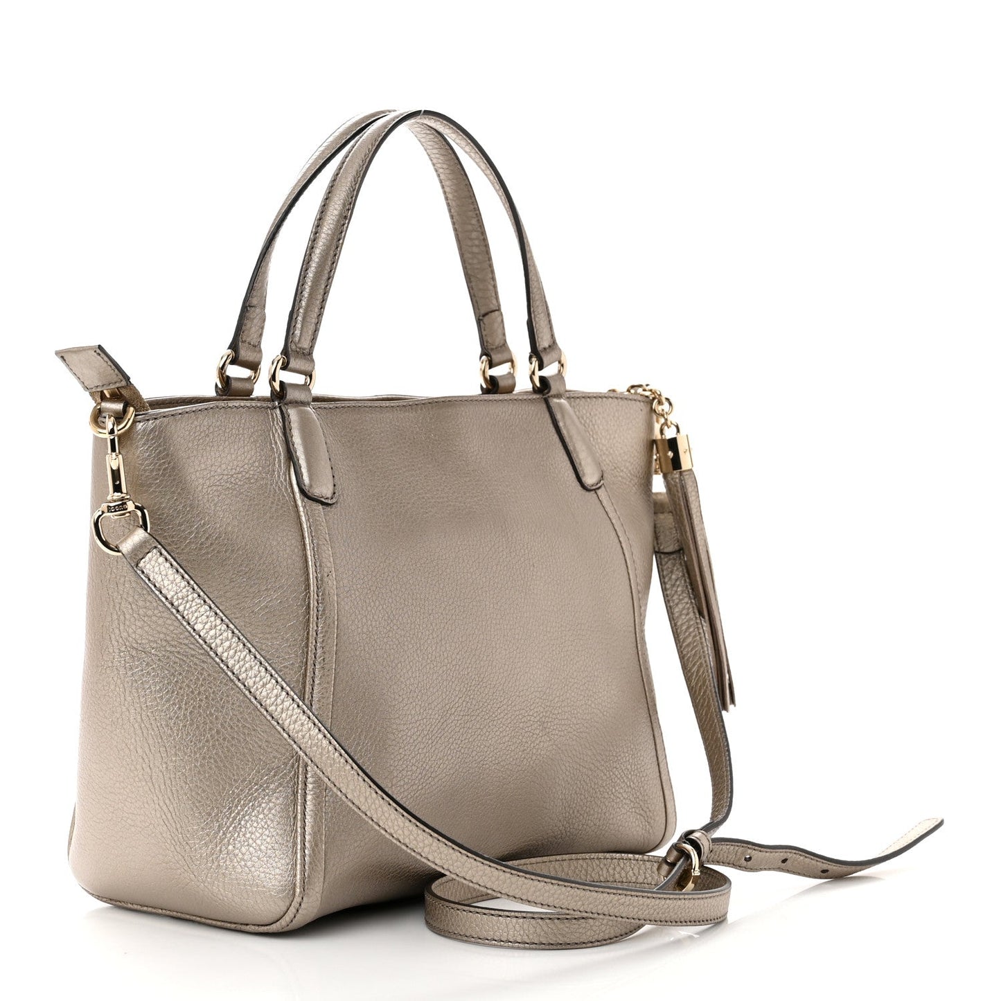 GUCCI SOHO CONVERTIBLE CALFSKIN LEATHER SMALL TOP HANDLE BAG