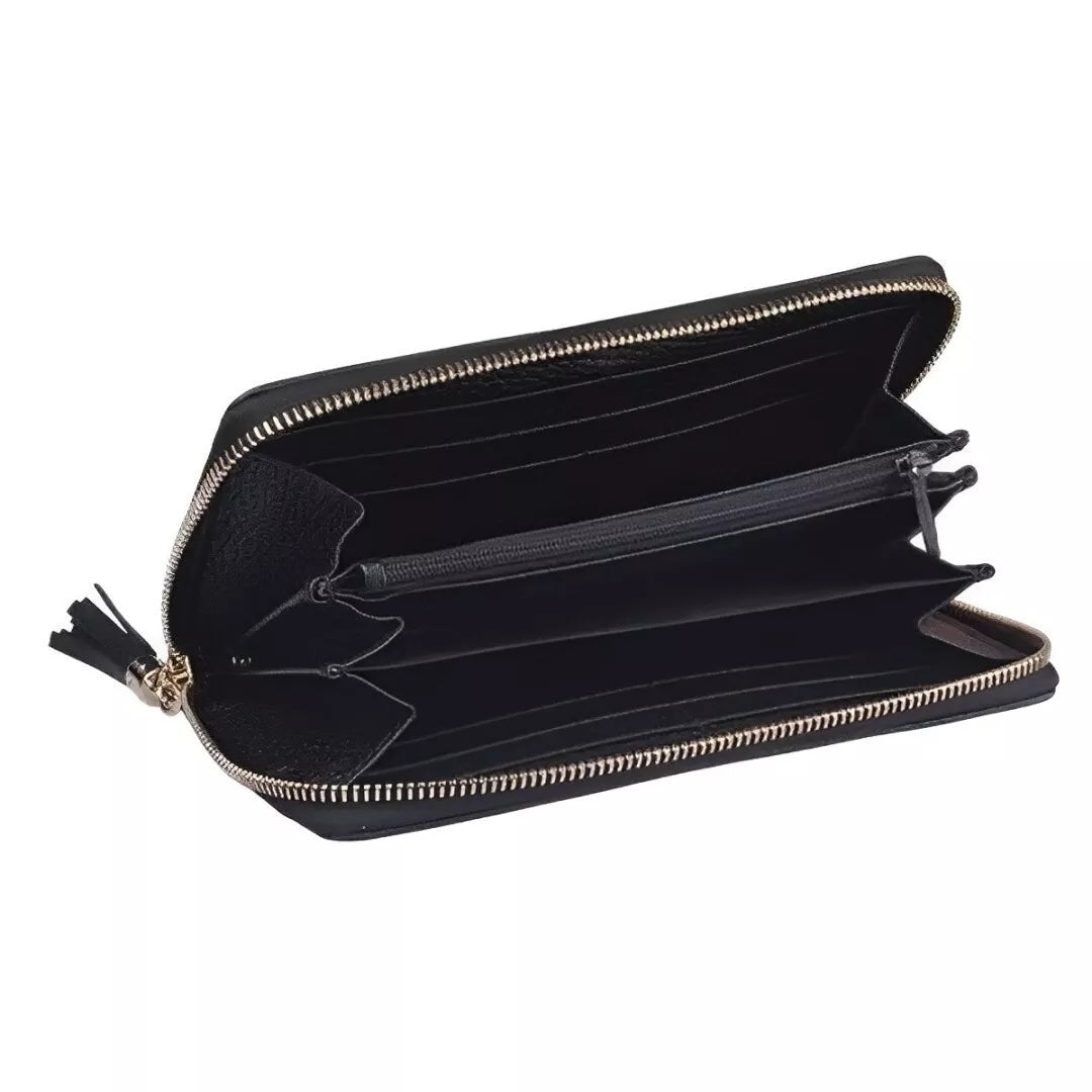 GUCCI GRAINED CALFSKIN LEATHER SOHO ZIPPY WALLET