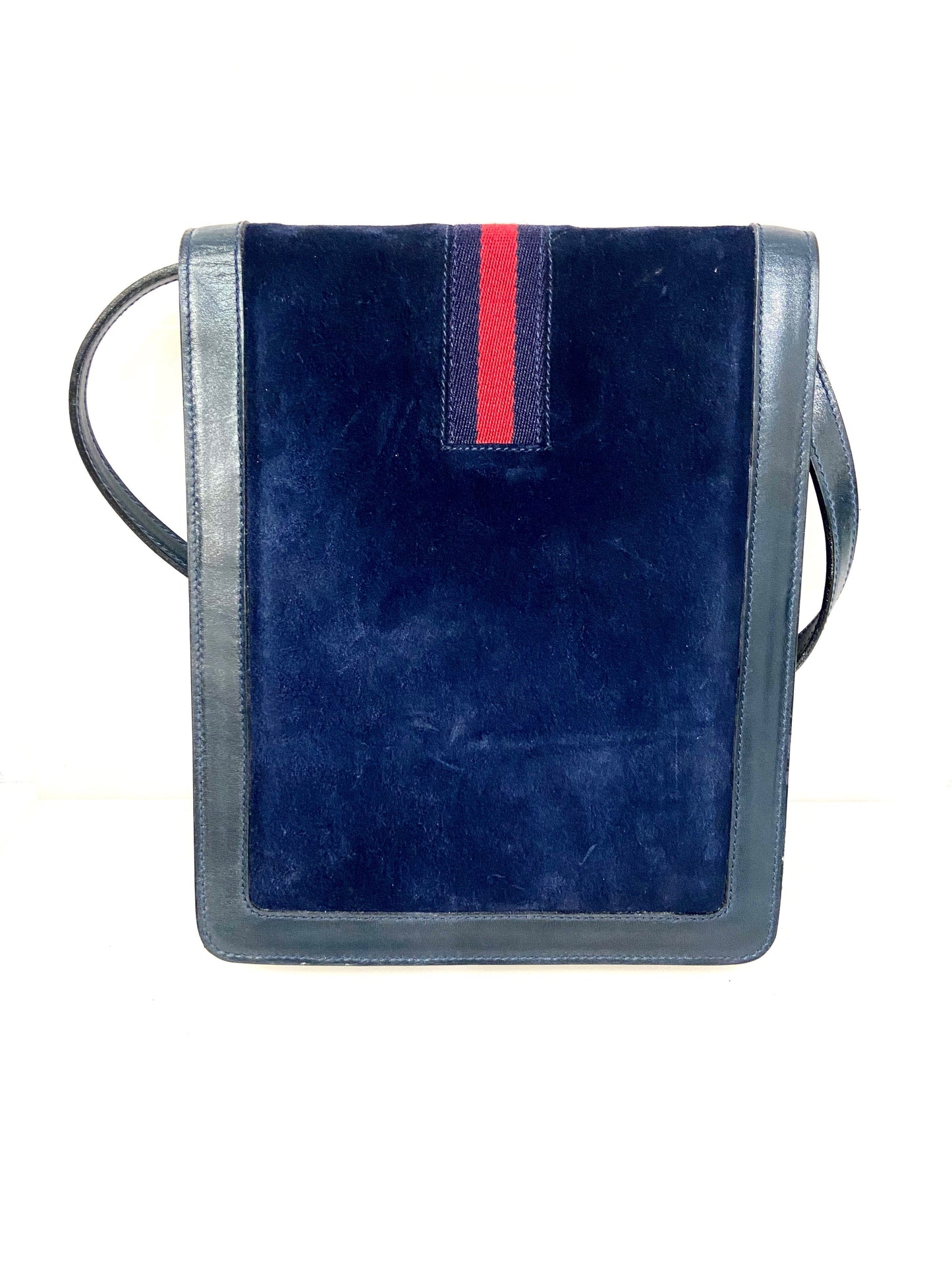 GUCCI VINTAGE WEB CROSSBODY MESSENGER BAG
