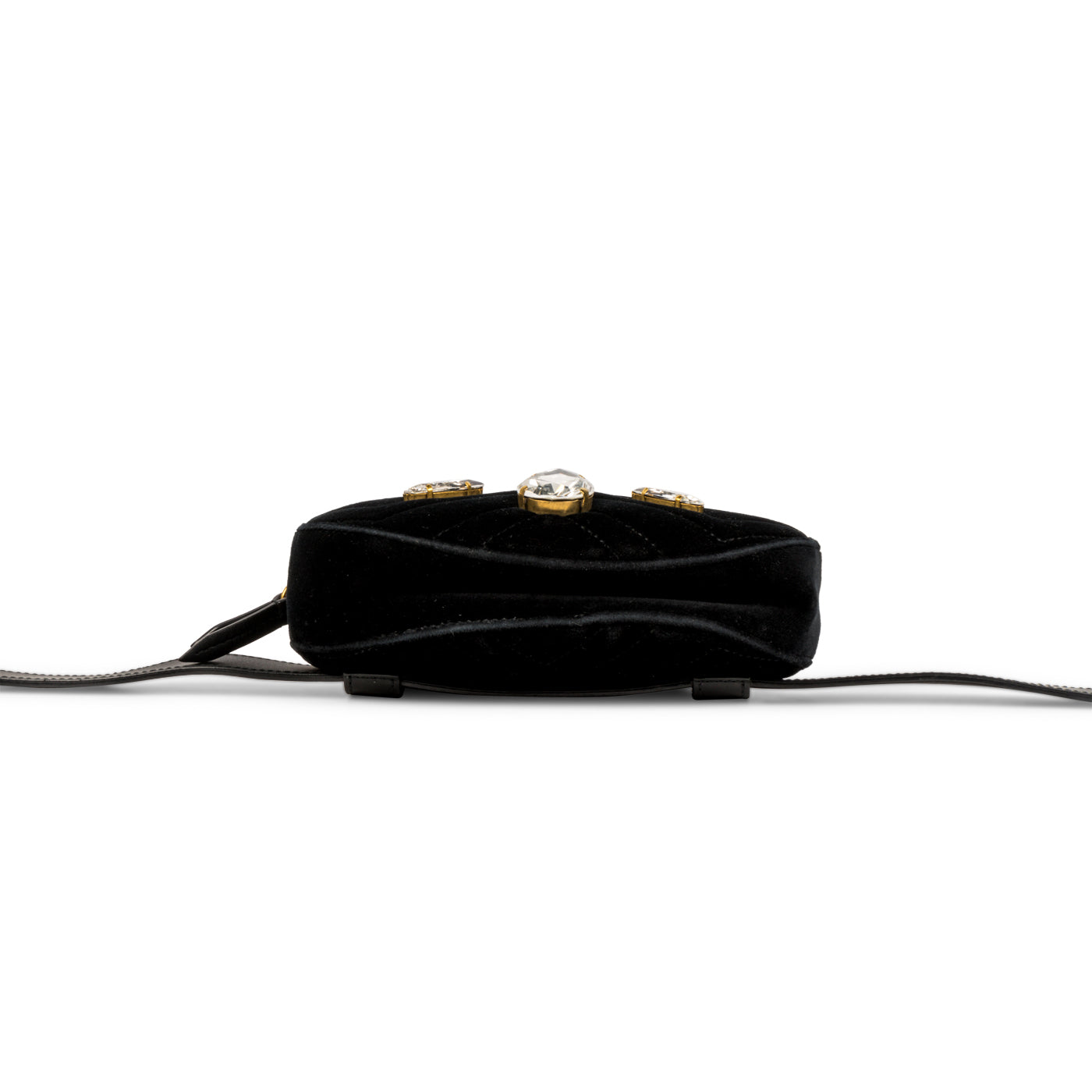 Gucci Marmont Embellished Bumbag - Black