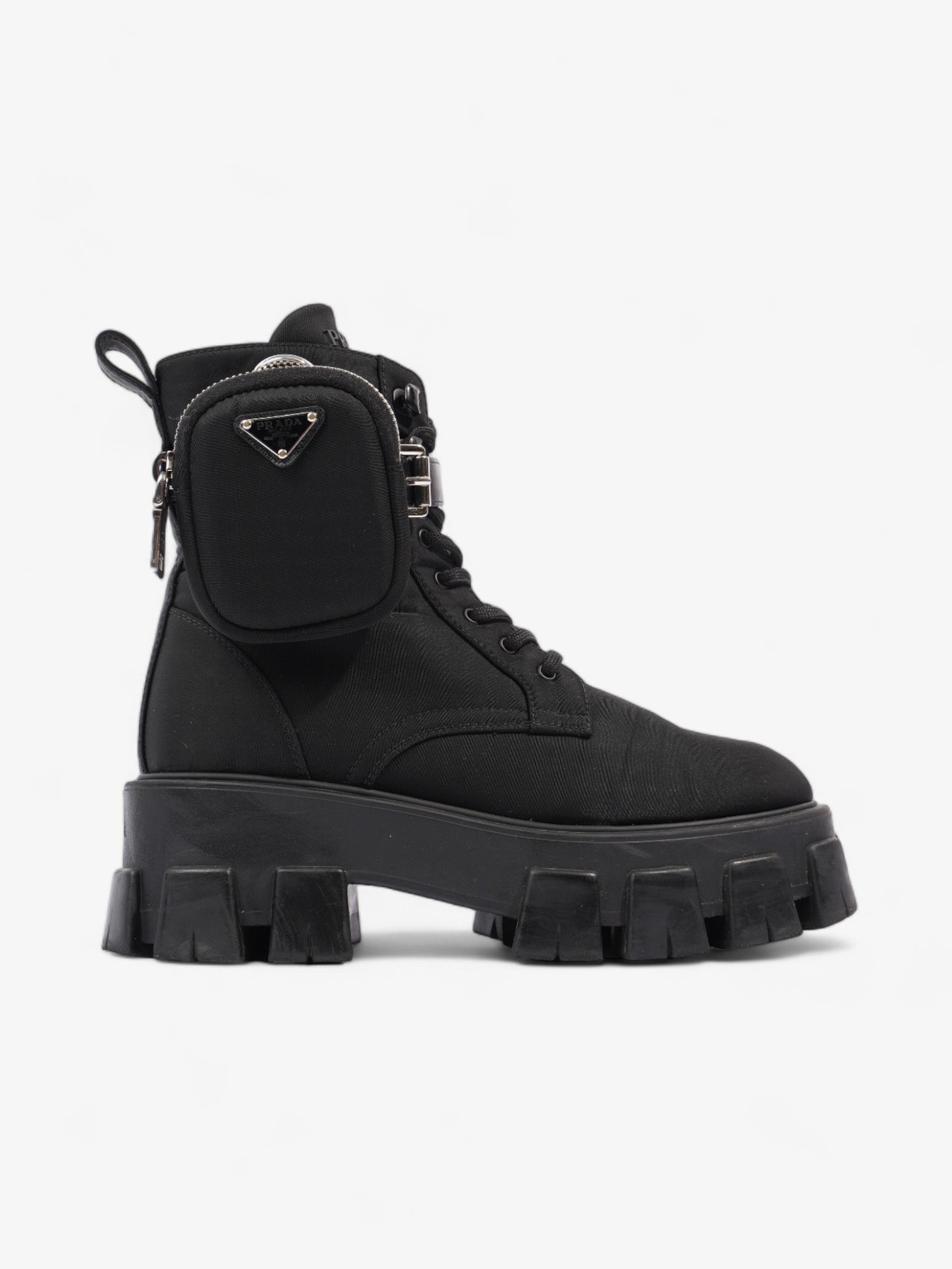 Prada Monolith Boots 60 Black Re Nylon EU 37 UK 4