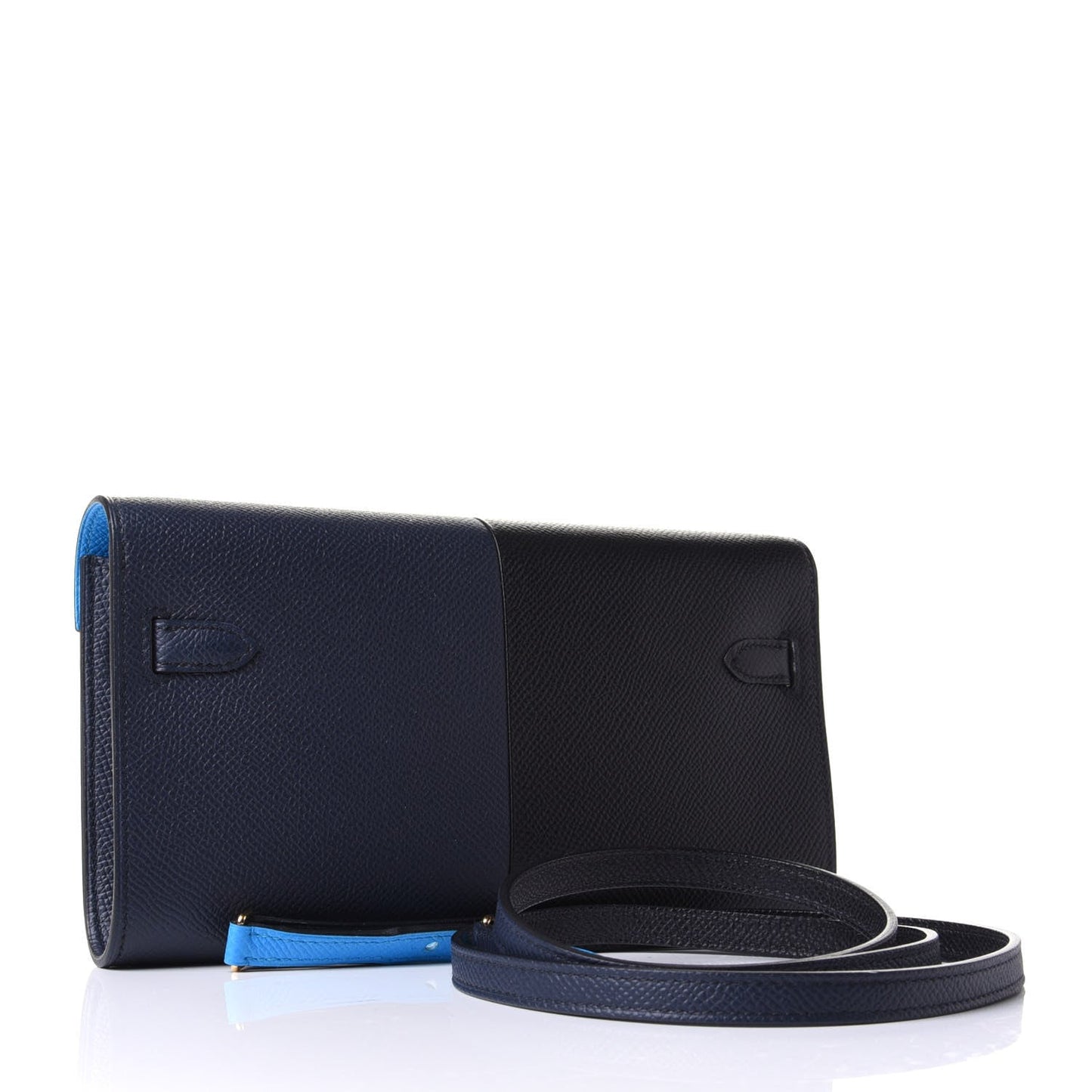 HERMÈS KELLY CASAQUE BICOLOR EPSOM TOGO LEATHER CROSSBODY