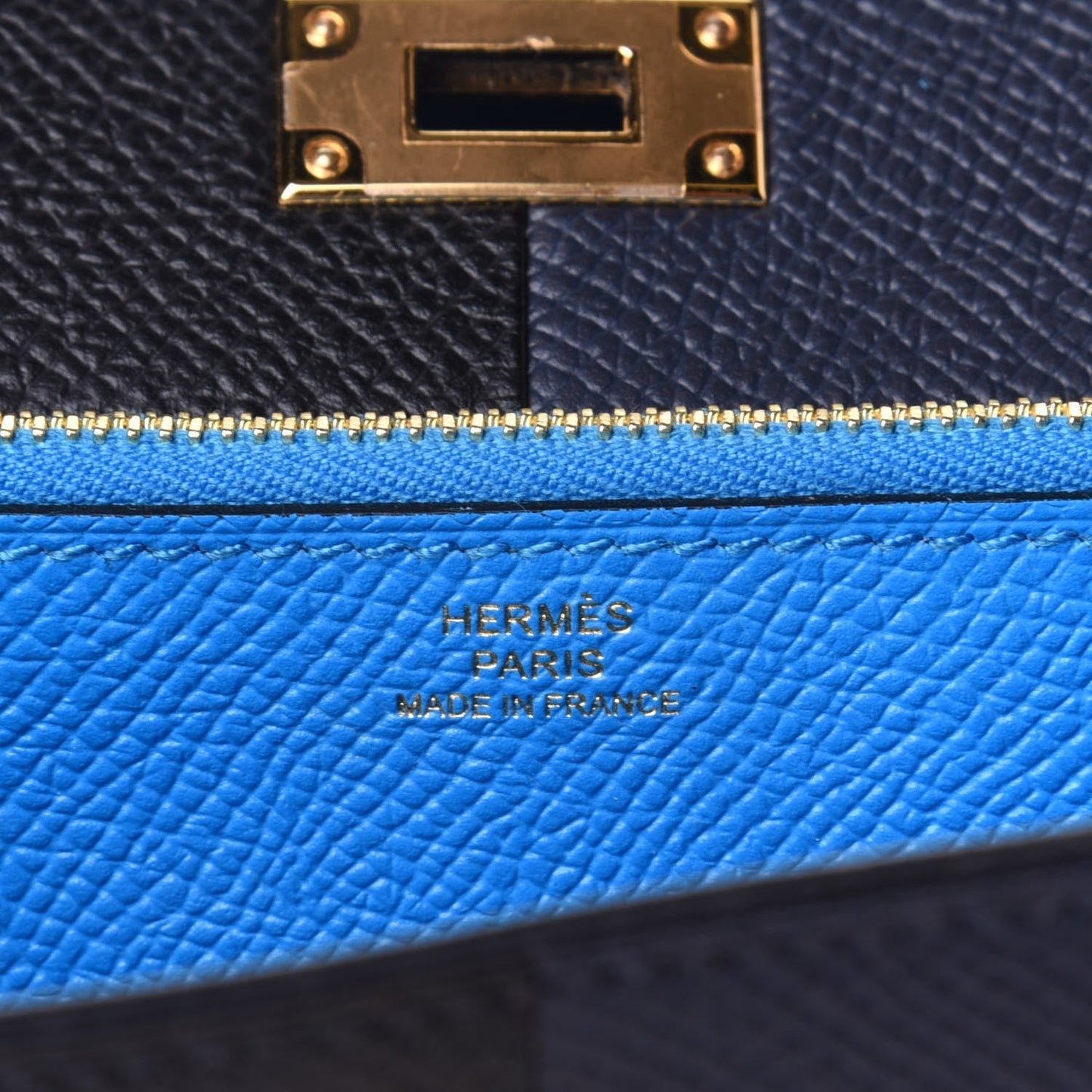 HERMÈS KELLY CASAQUE BICOLOR EPSOM TOGO LEATHER CROSSBODY