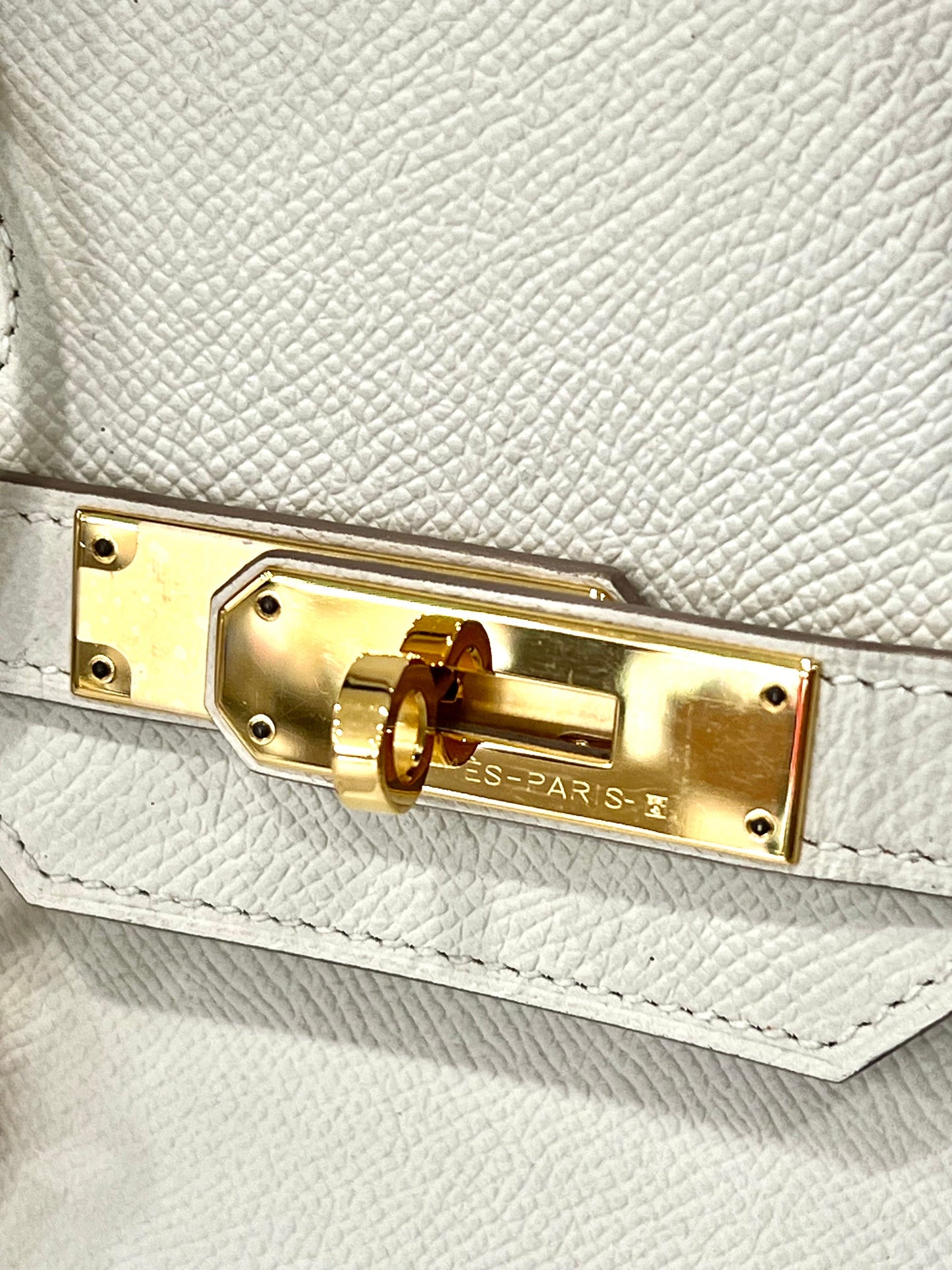 HERMÈS BIRKIN 35 CRAIE EPSOM LEATHER GOLD HARDWARE HANDBAG