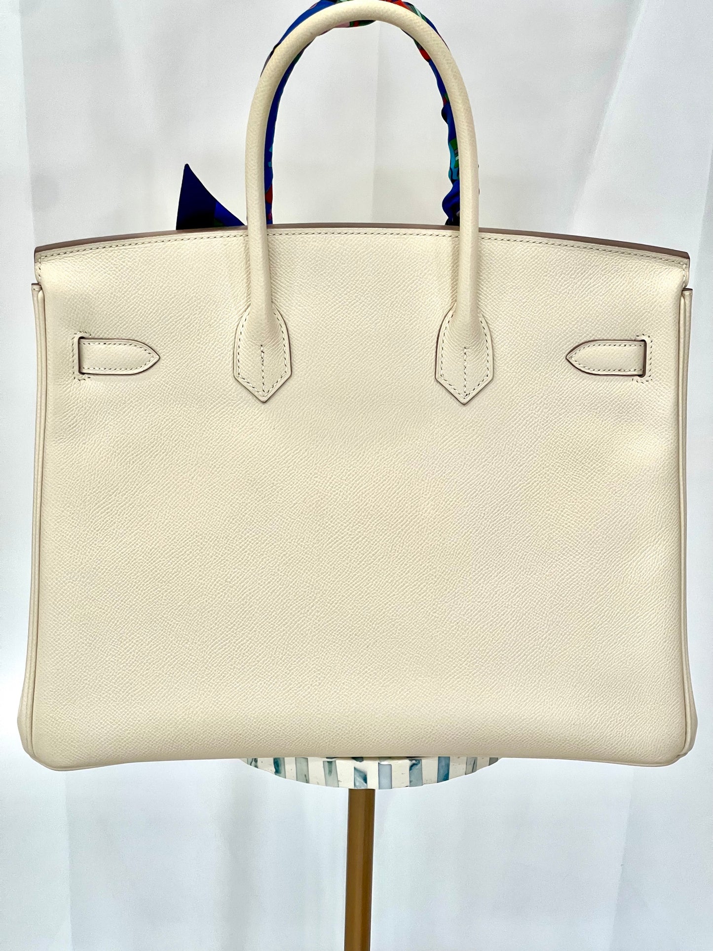 HERMÈS BIRKIN 35 CRAIE EPSOM LEATHER GOLD HARDWARE HANDBAG