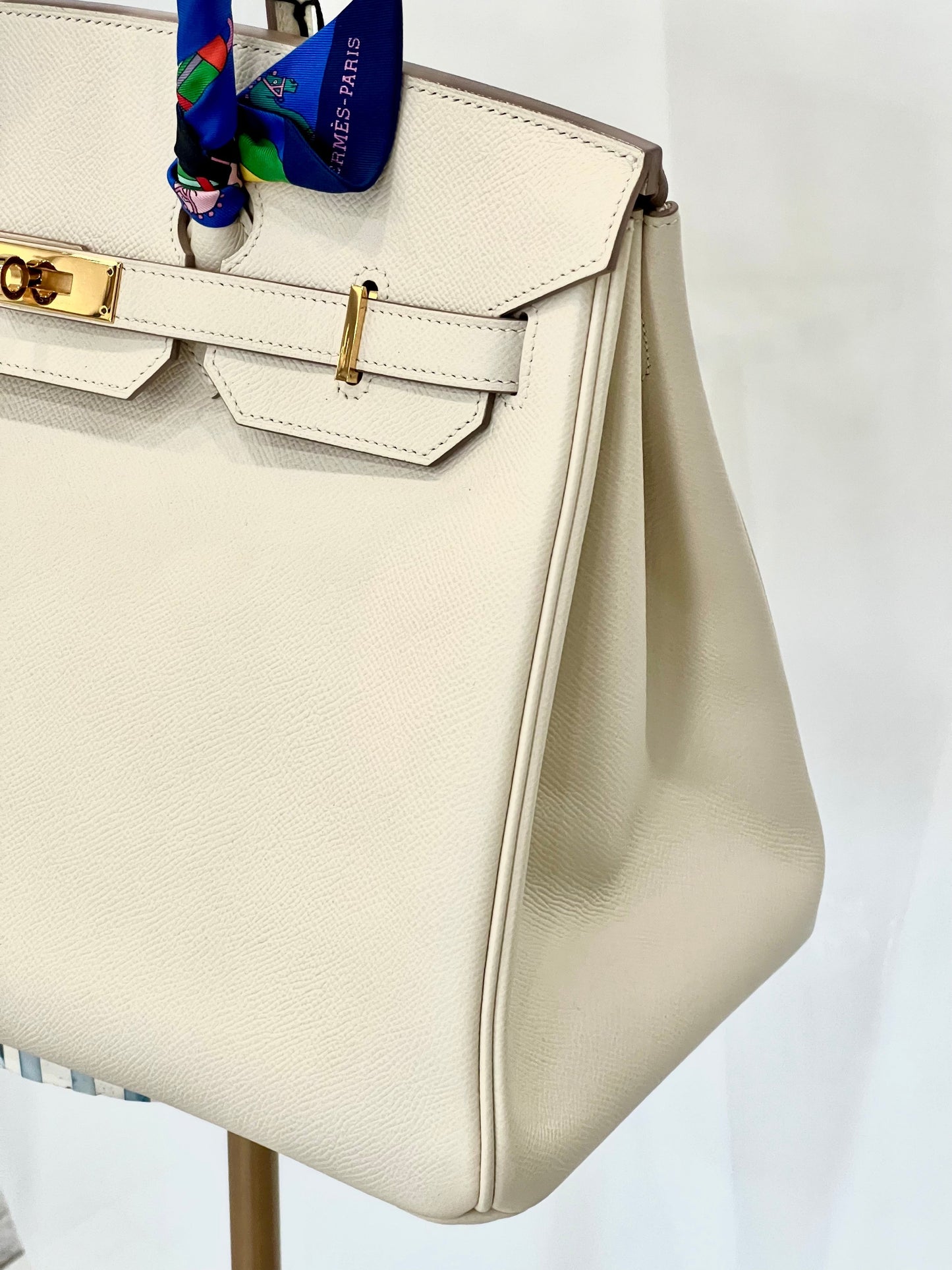 HERMÈS BIRKIN 35 CRAIE EPSOM LEATHER GOLD HARDWARE HANDBAG