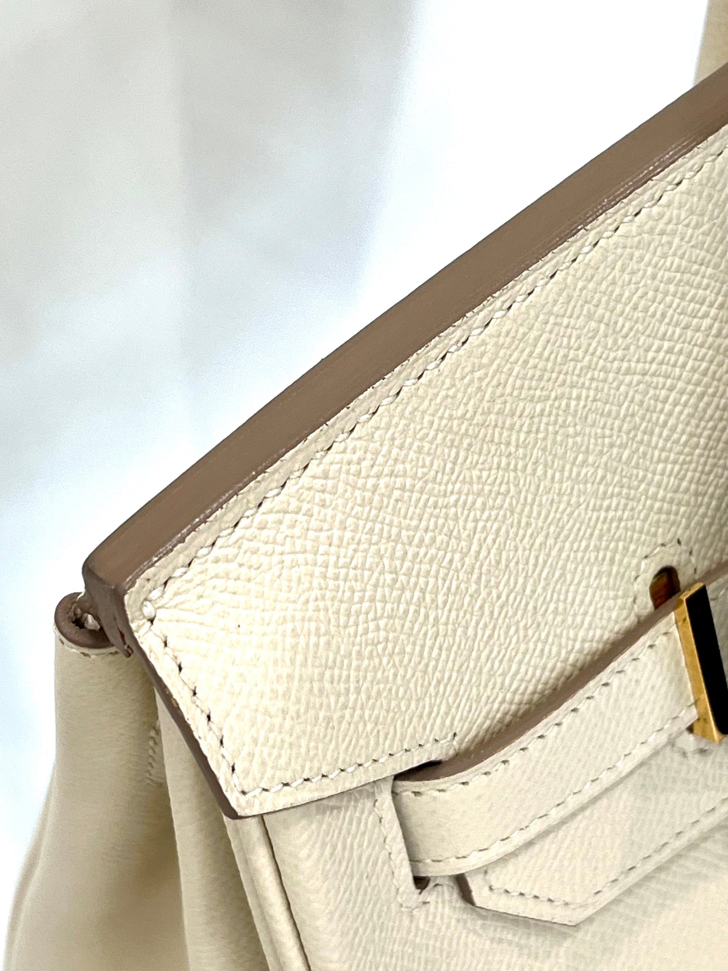 HERMÈS BIRKIN 35 CRAIE EPSOM LEATHER GOLD HARDWARE HANDBAG