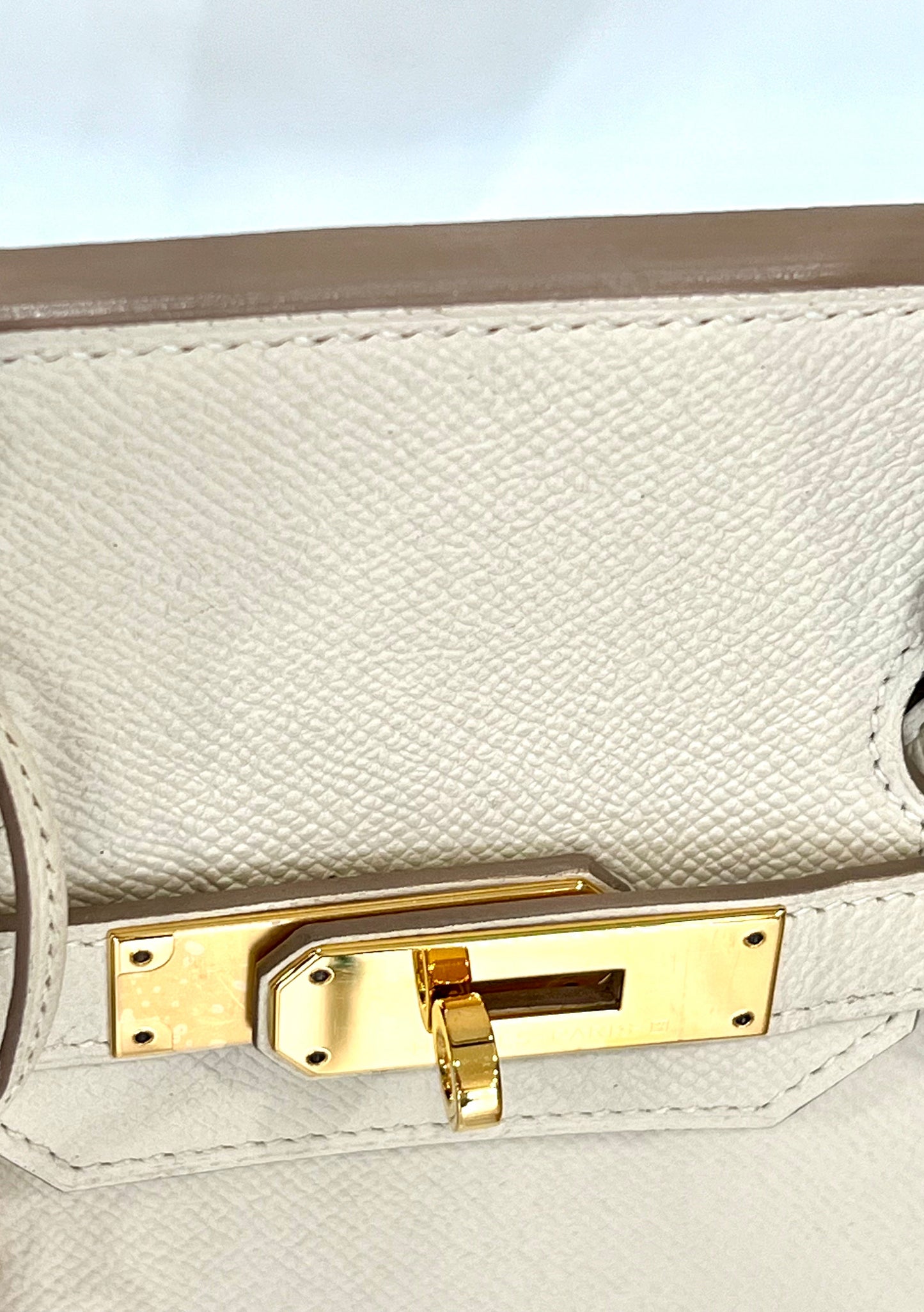 HERMÈS BIRKIN 35 CRAIE EPSOM LEATHER GOLD HARDWARE HANDBAG