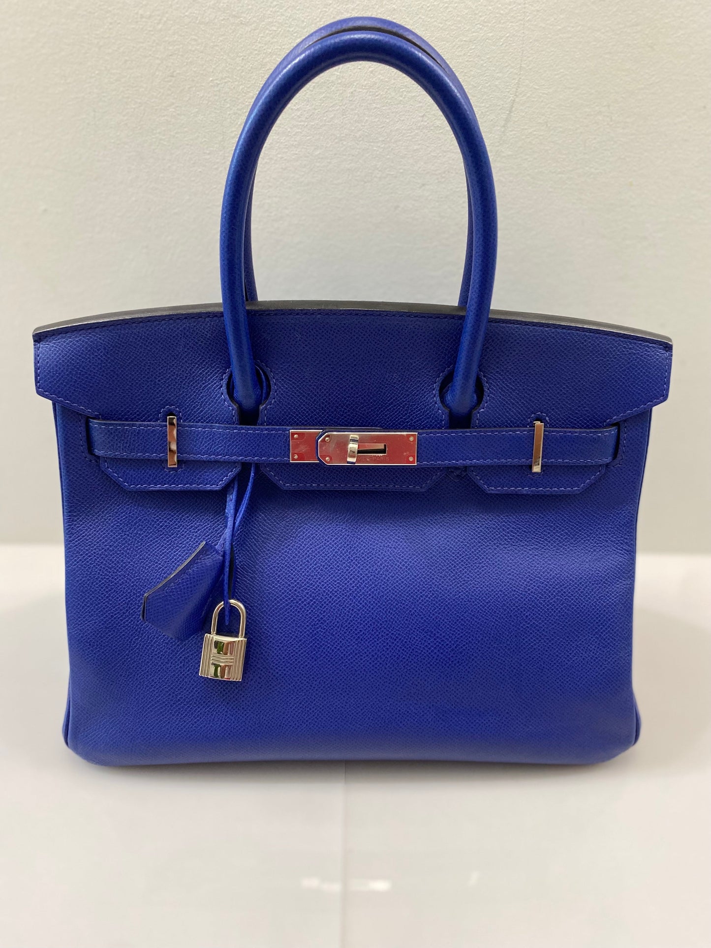 HERMÈS BIRKIN 30 EPSOM LEATHER ELECTRIC BLUE