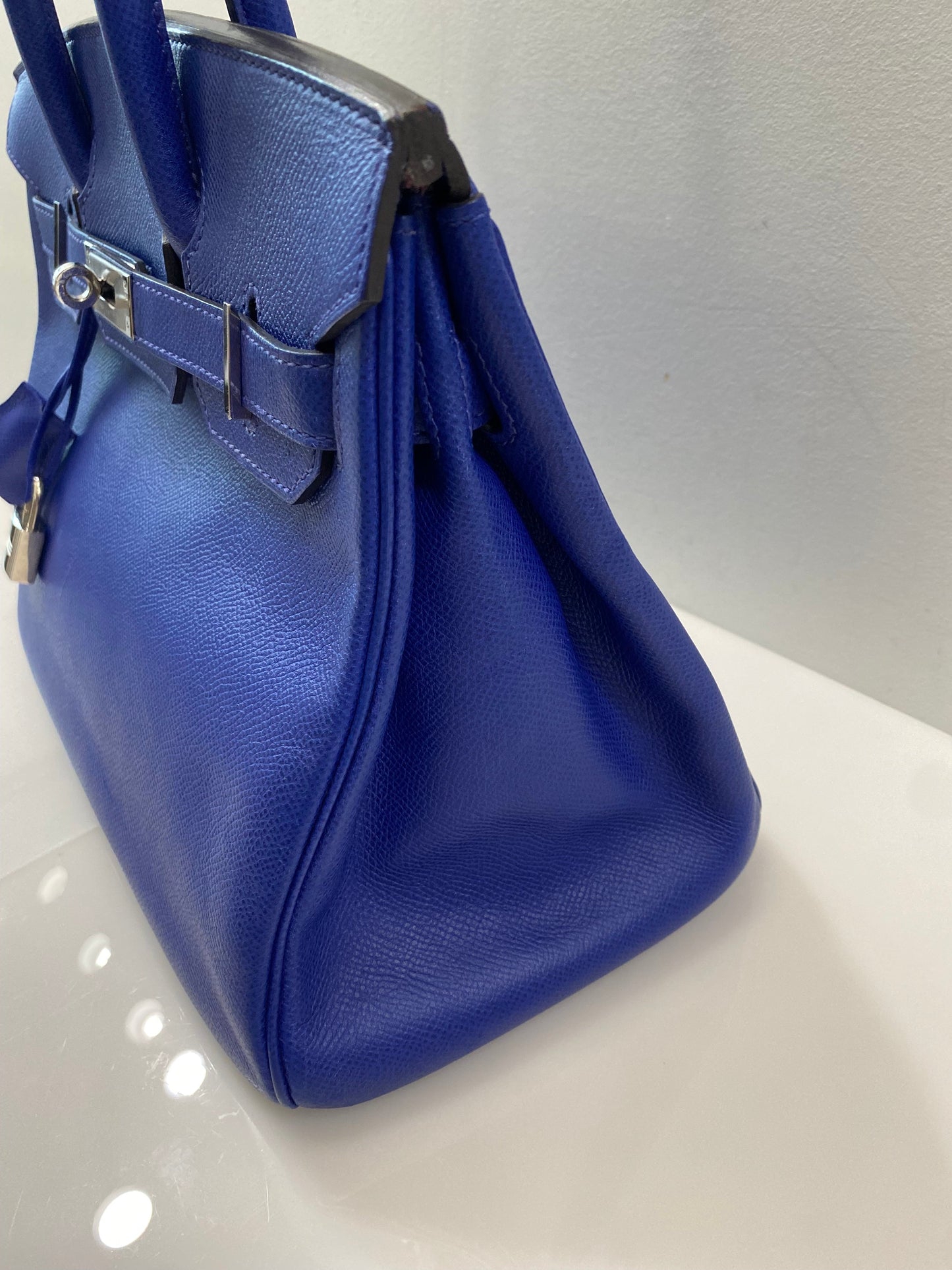 HERMÈS BIRKIN 30 EPSOM LEATHER ELECTRIC BLUE