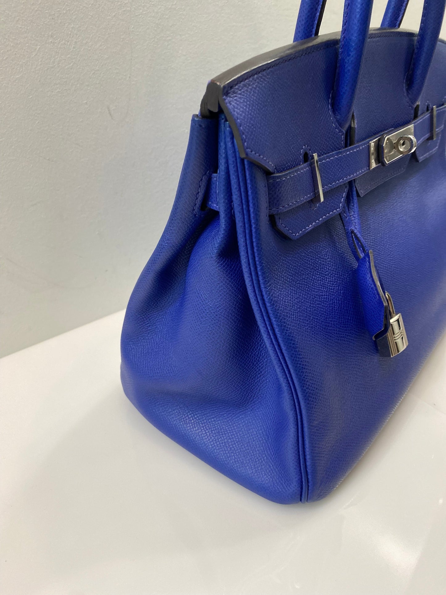 HERMÈS BIRKIN 30 EPSOM LEATHER ELECTRIC BLUE