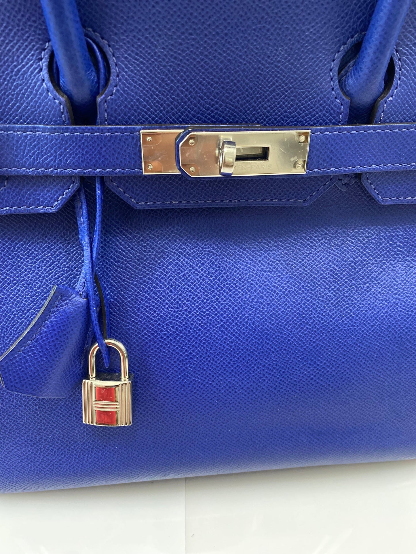 HERMÈS BIRKIN 30 EPSOM LEATHER ELECTRIC BLUE