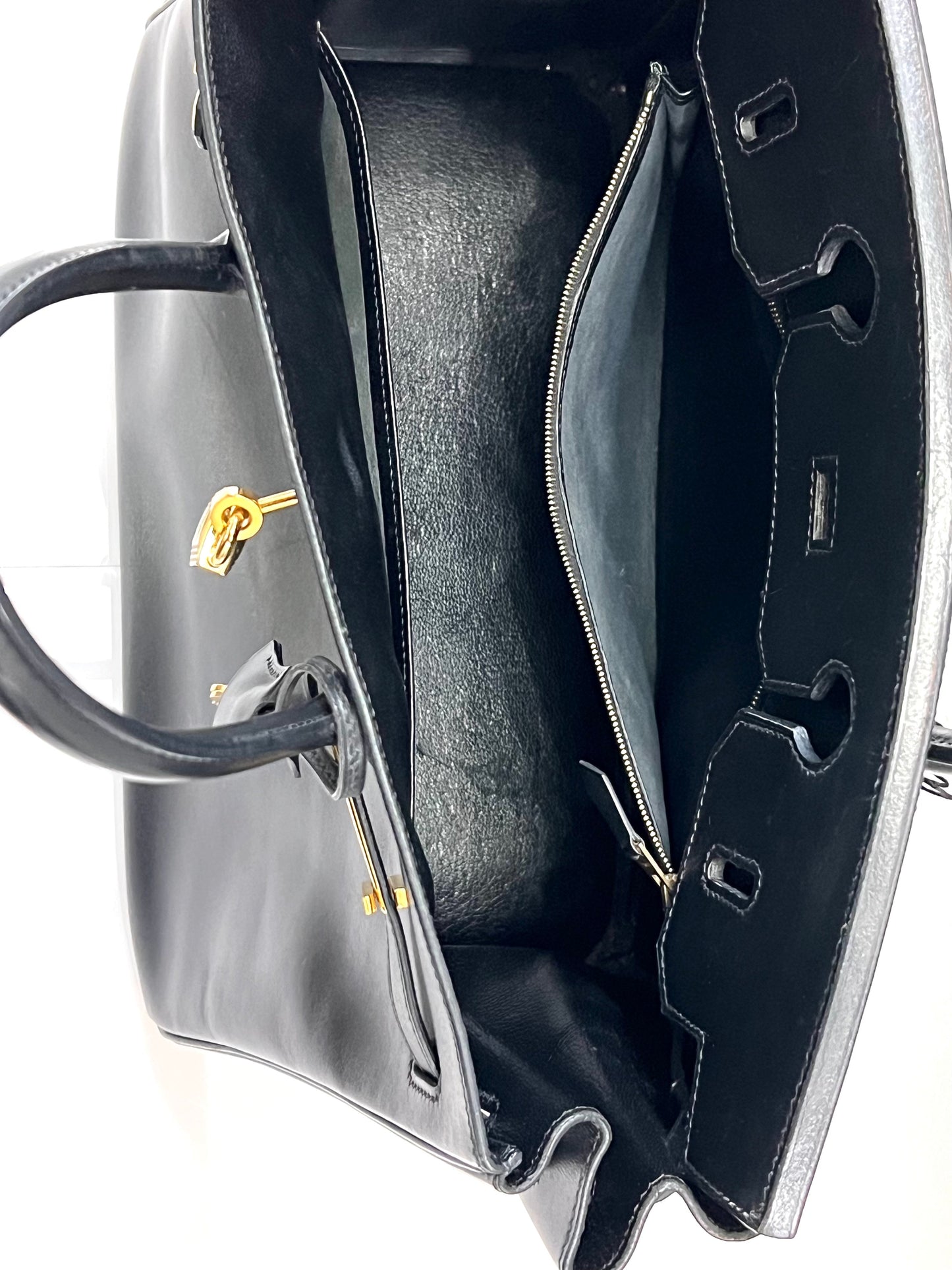 HERMÈS BOX BIRKIN 30 LEATHER HANDBAG