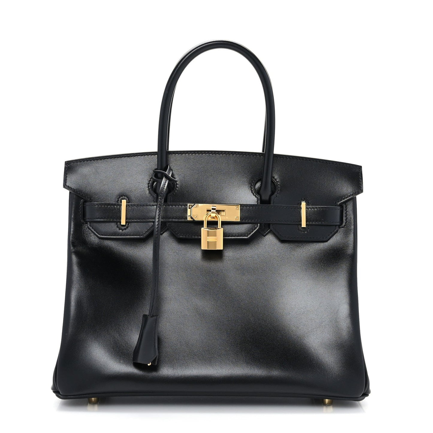 HERMÈS BOX BIRKIN 30 LEATHER HANDBAG