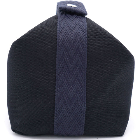 HERMÈS CANVAS LARGE BRIDE A BRAC POUCH BLEU NUIT