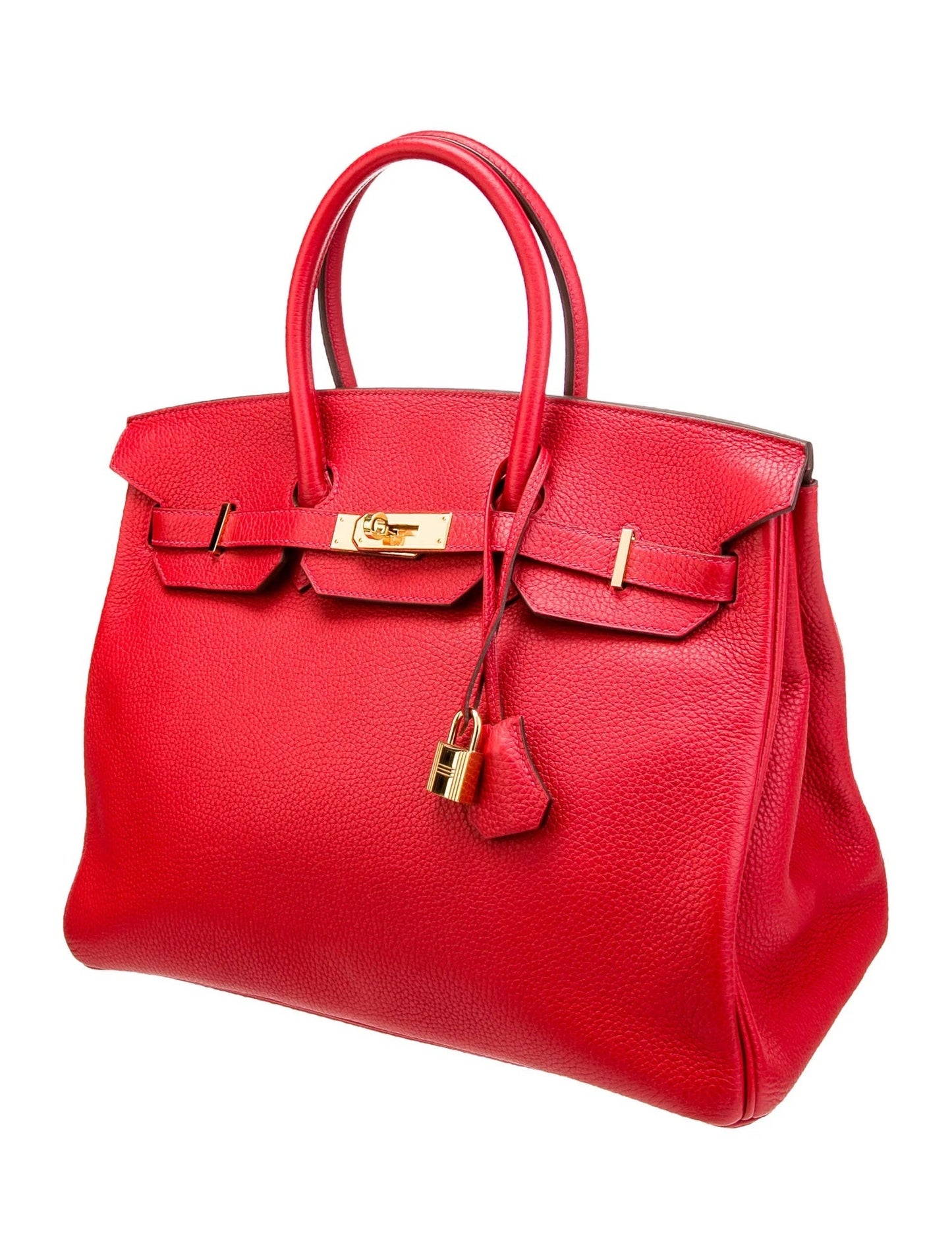HERMÈS BIRKIN 35 RUBY CLEMENCE HANDBAG