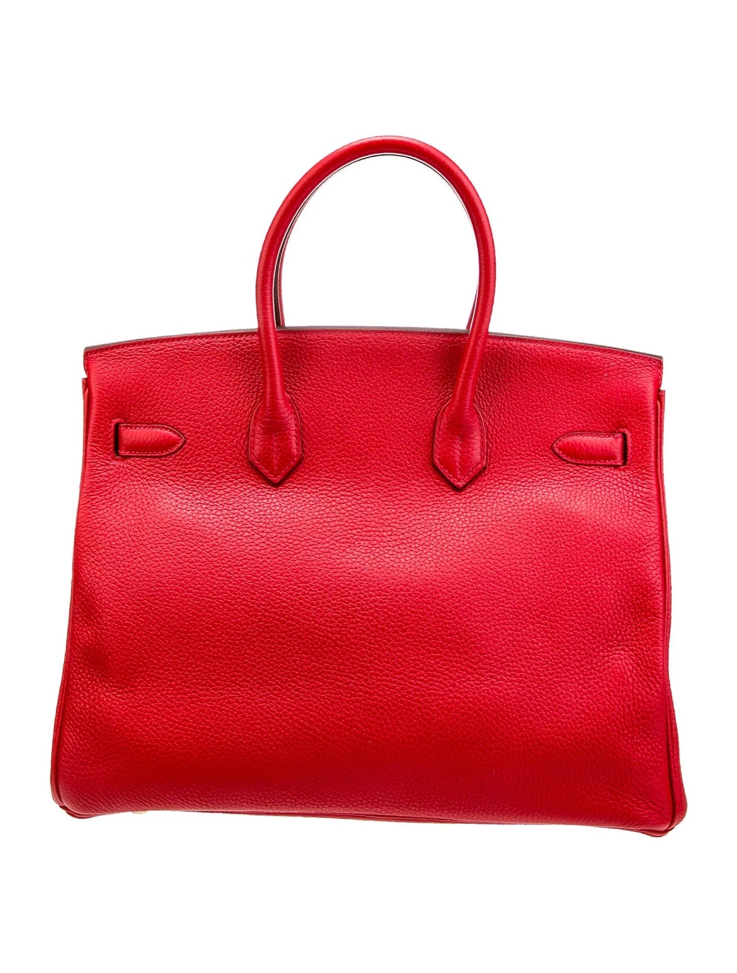HERMÈS BIRKIN 35 RUBY CLEMENCE HANDBAG