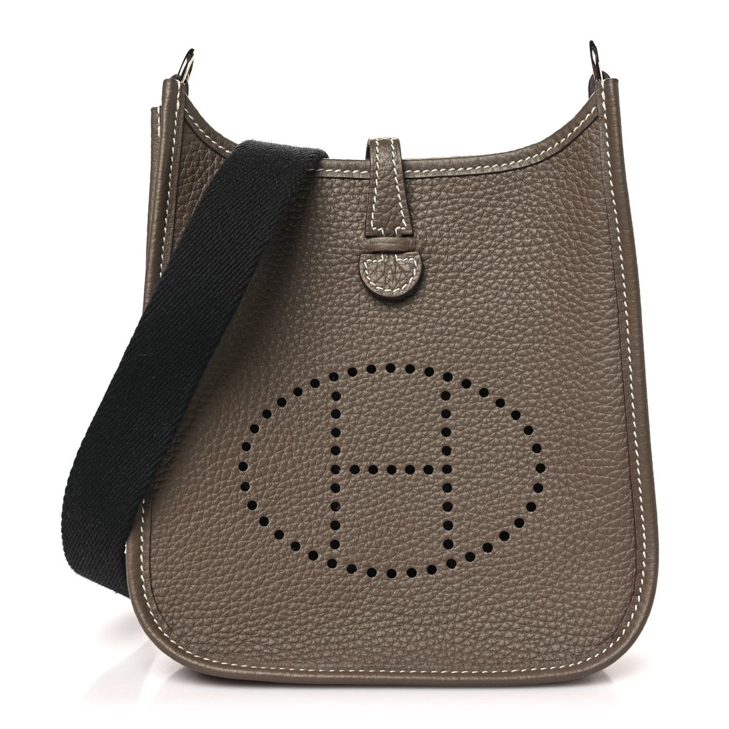 HERMÈS EVELYNE CLEMENCE LEATHER TPM ETOUPE BLEU INDIGO