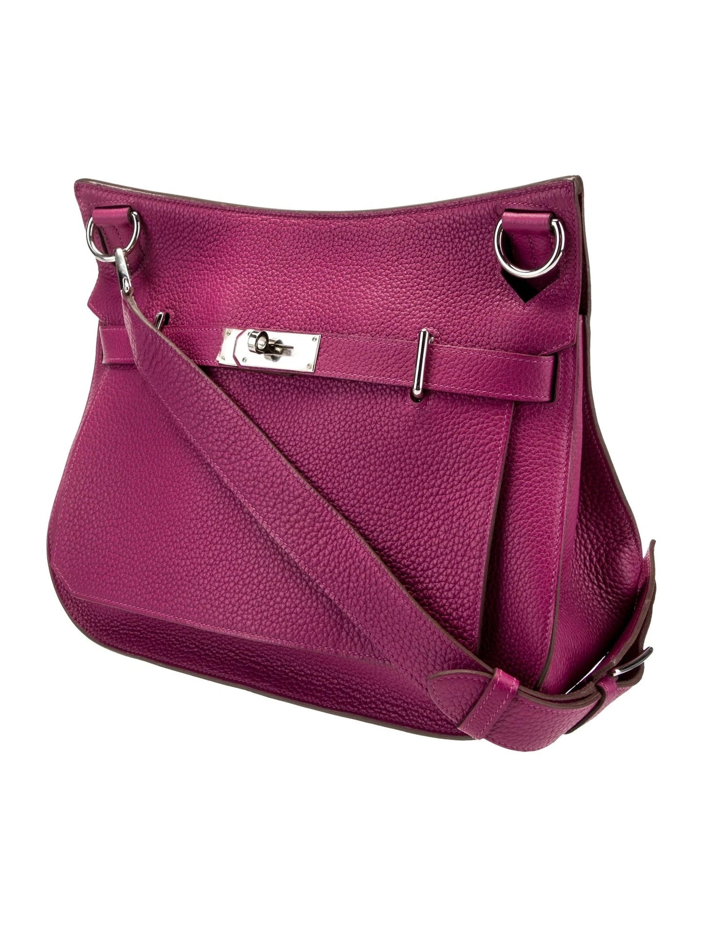 HERMÈS CLEMENCE LEATHER JYPSIERE 34 SHOULDER BAG