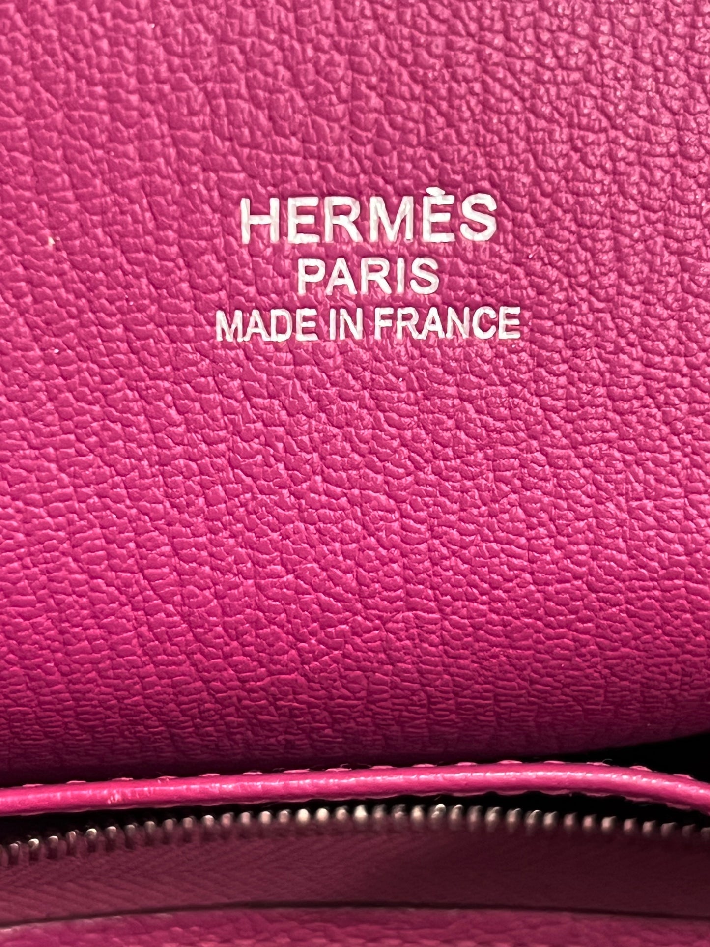 HERMÈS CLEMENCE LEATHER JYPSIERE 34 SHOULDER BAG