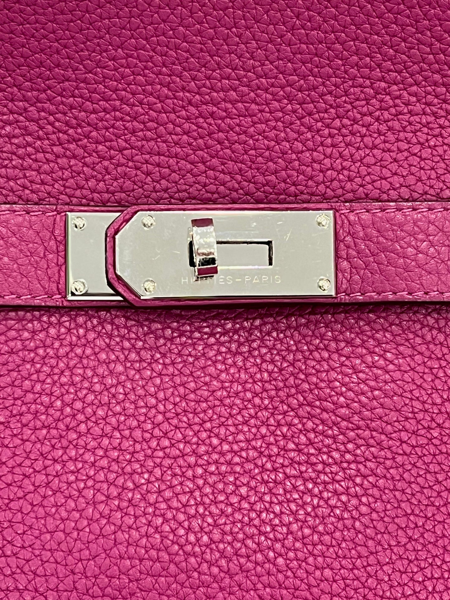 HERMÈS CLEMENCE LEATHER JYPSIERE 34 SHOULDER BAG