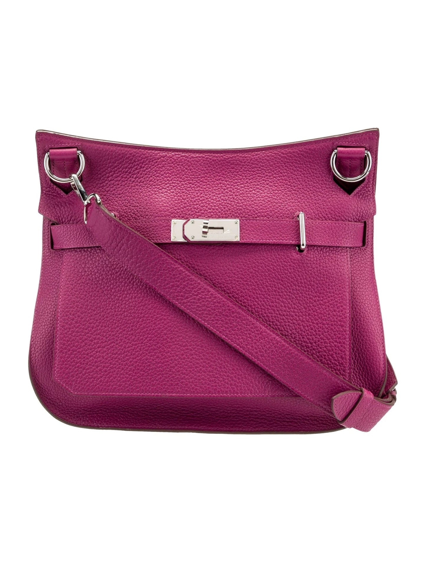 HERMÈS CLEMENCE LEATHER JYPSIERE 34 SHOULDER BAG