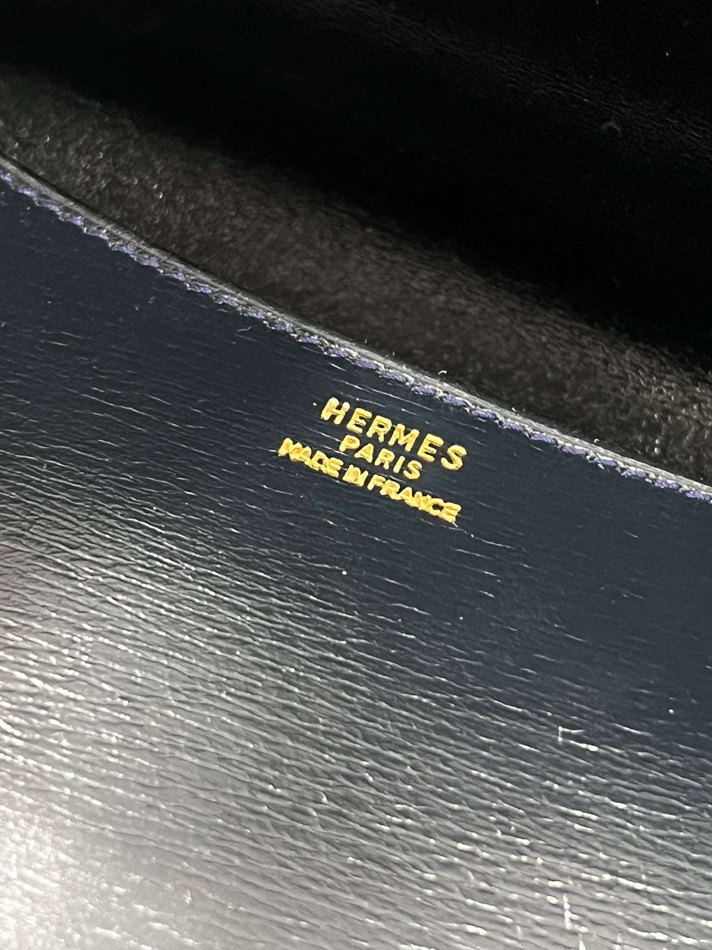 HERMÈS CONSTANCE 23 VINTAGE BOX LEATHER SHOULDER BAG