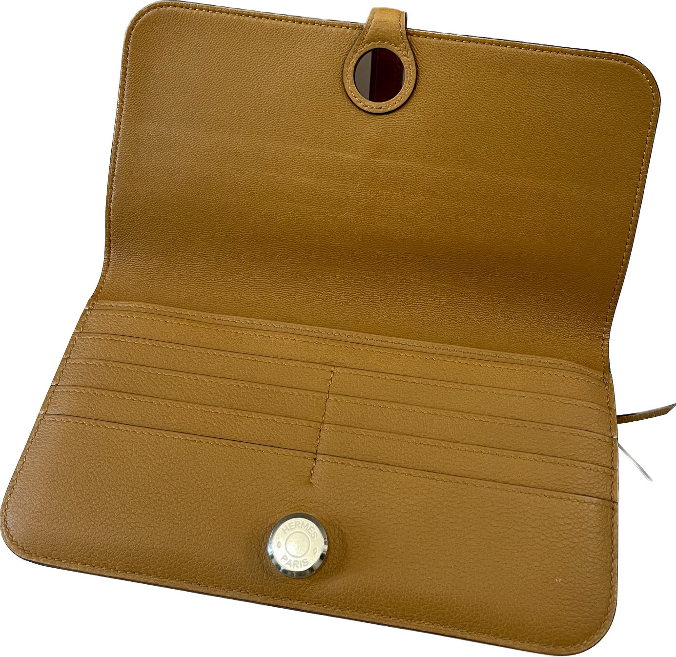 HERMÈS DOGON LEATHER LONG WALLET