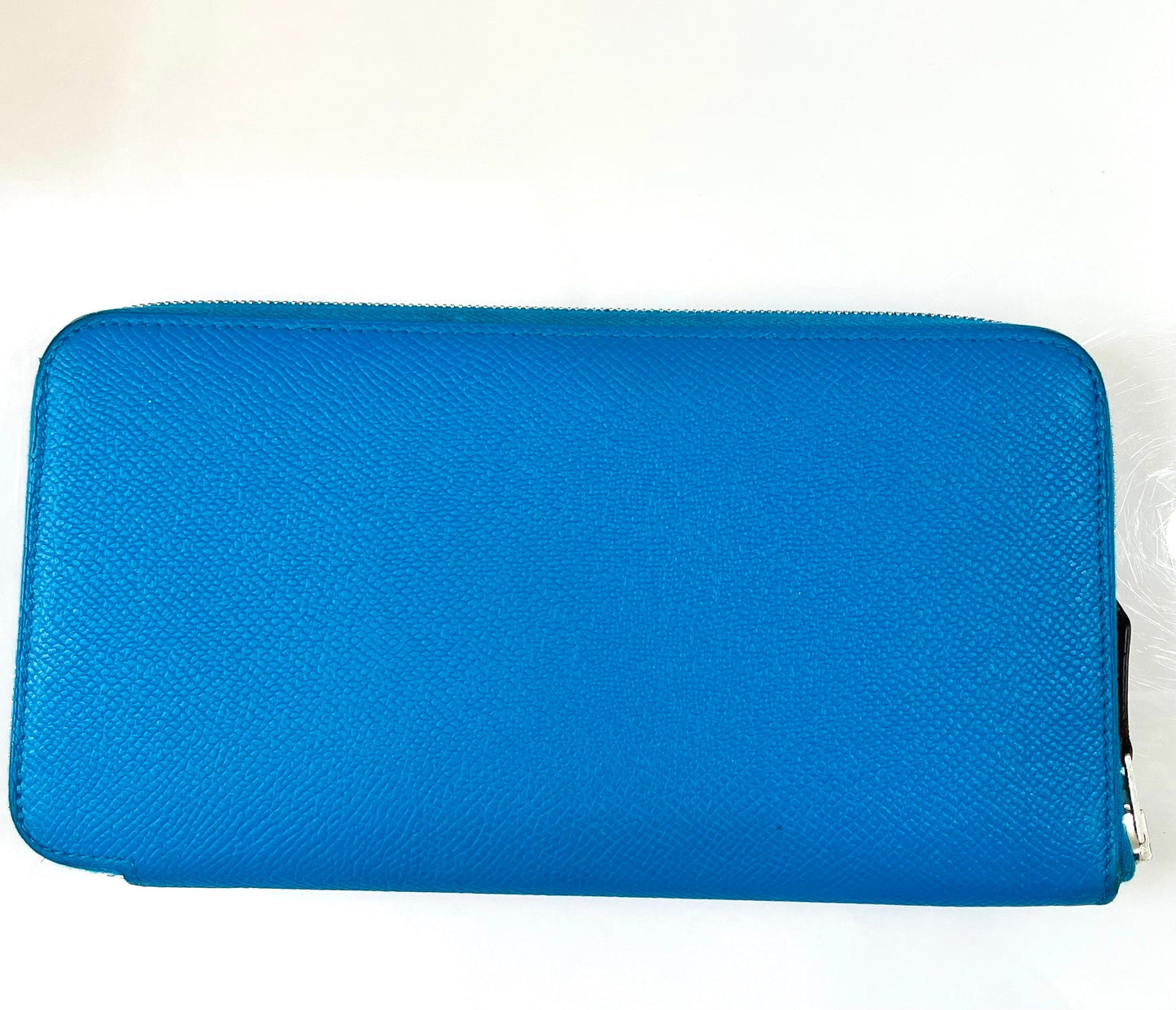 HERMÈS EPSOM LEATHER SILK'IN LONG ZIP AROUND WALLET IN ZANZIBAR