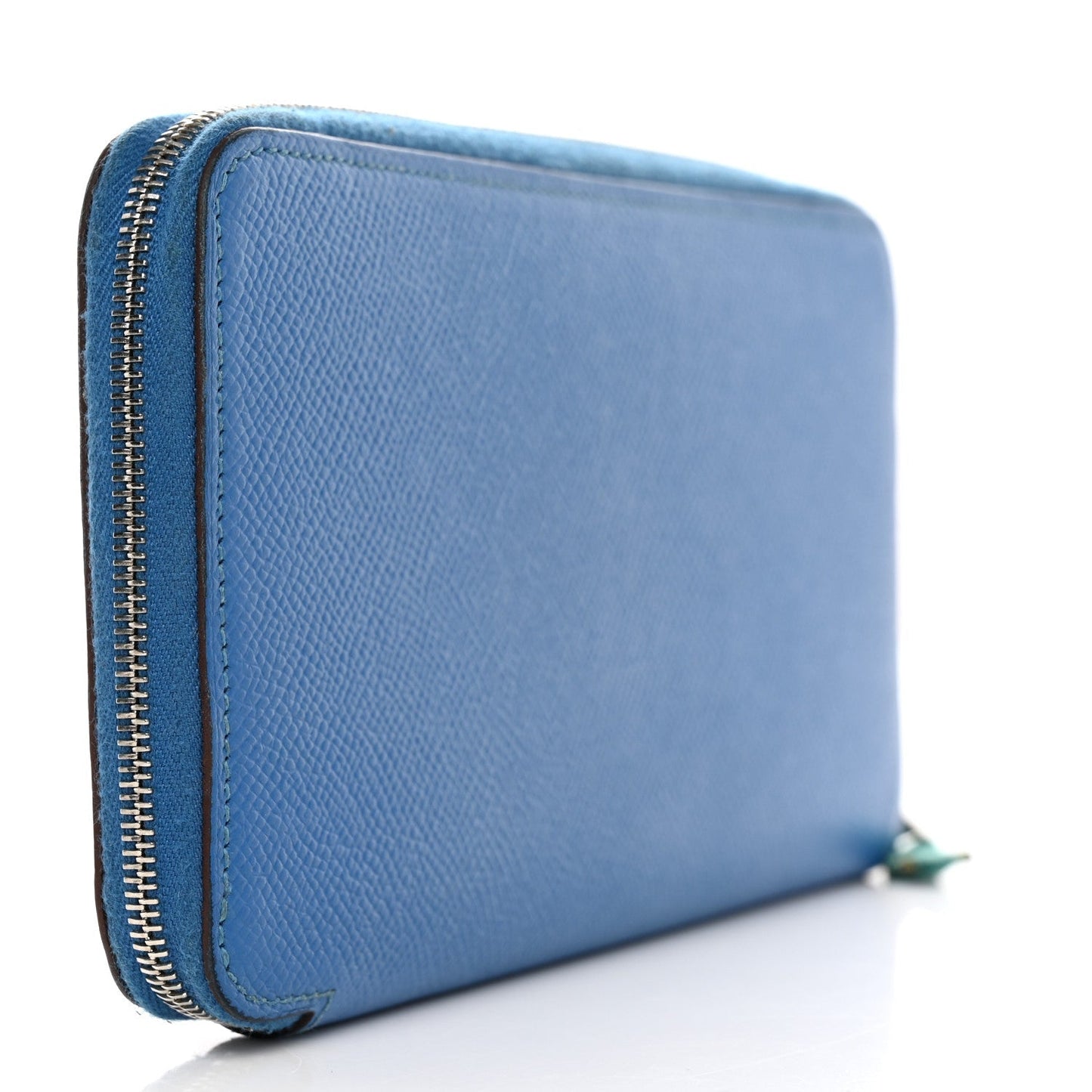HERMÈS EPSOM LEATHER SILK'IN LONG ZIP AROUND WALLET IN ZANZIBAR