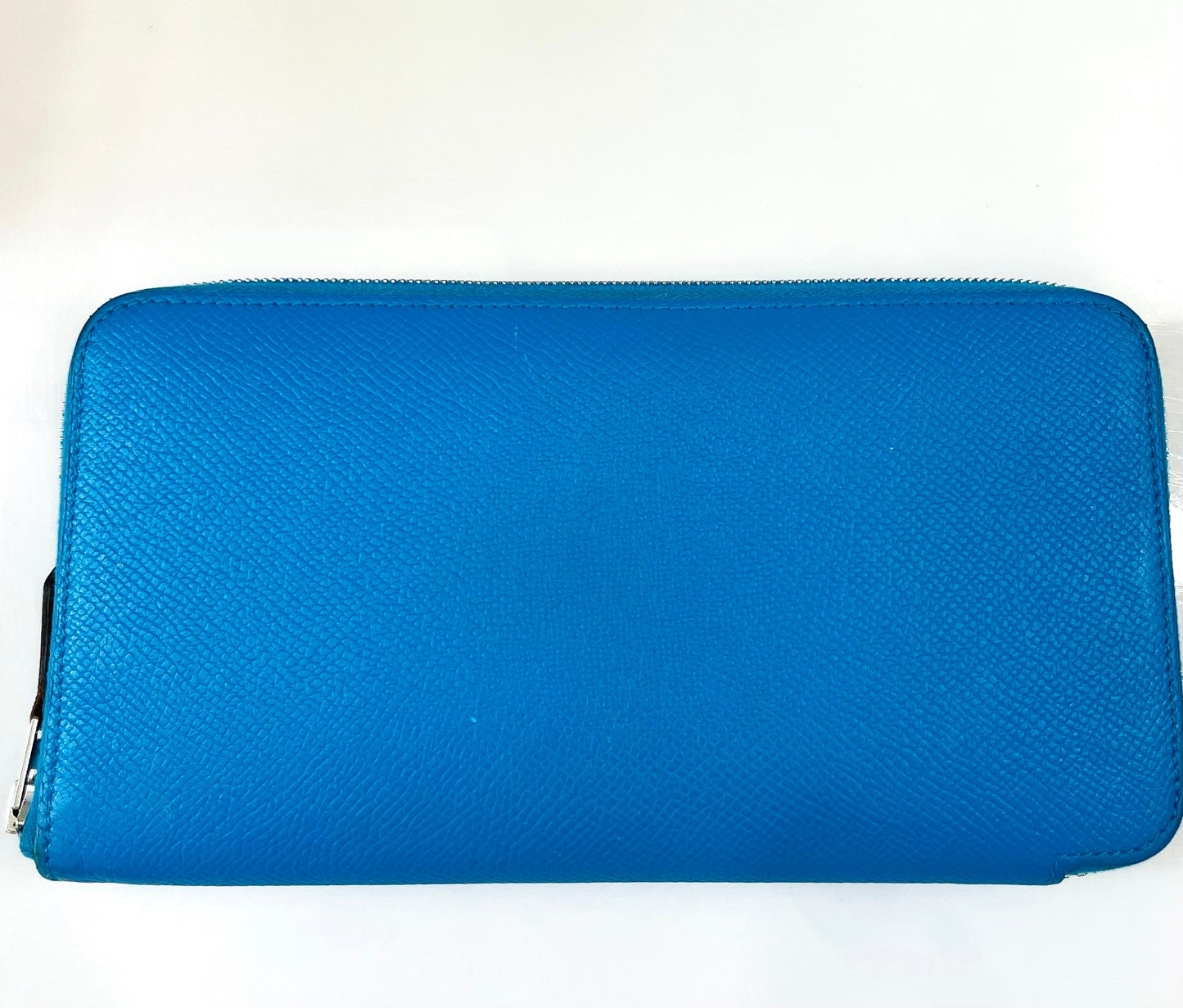 HERMÈS EPSOM LEATHER SILK'IN LONG ZIP AROUND WALLET IN ZANZIBAR